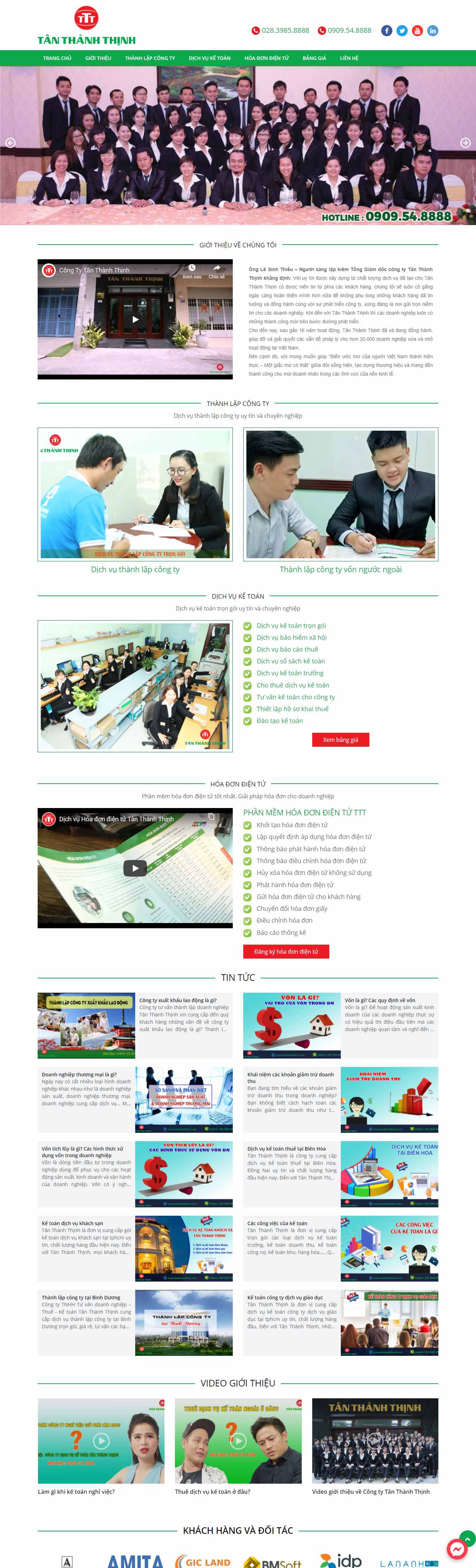 Thiết kế Website Web công ty thương mại - wwwtanthanhthinhcom
