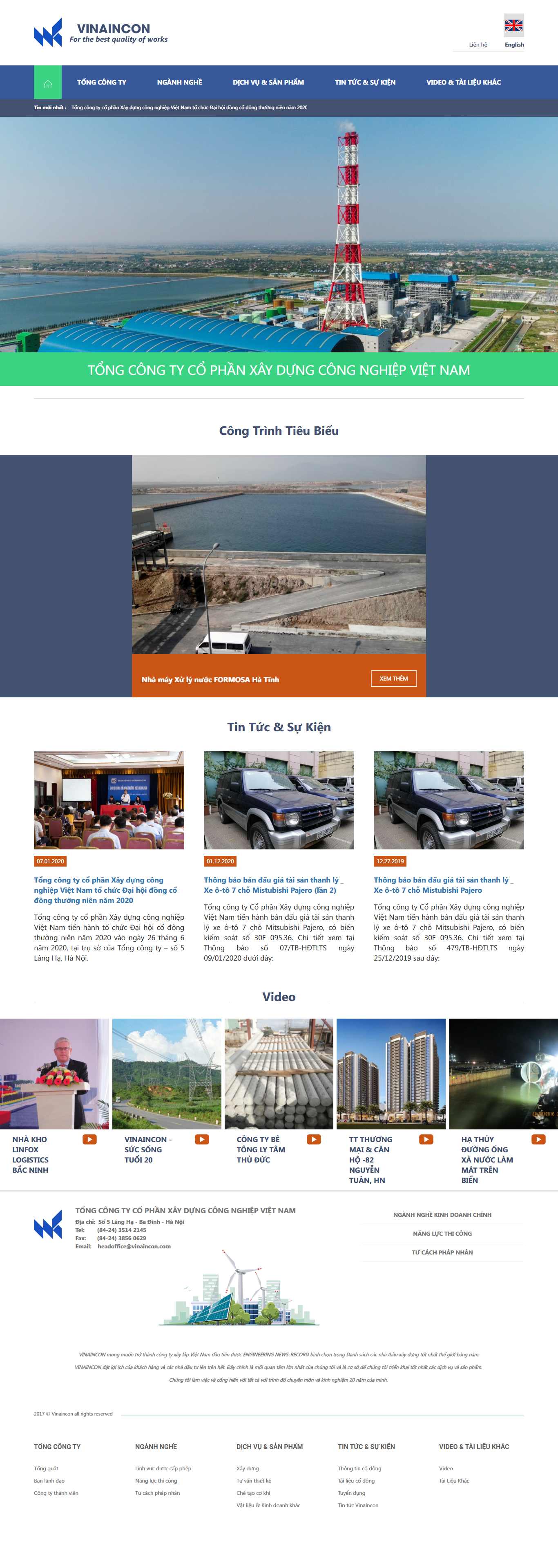 [ptcons] Thiết kế Website Web công ty CP - vinainconinfo