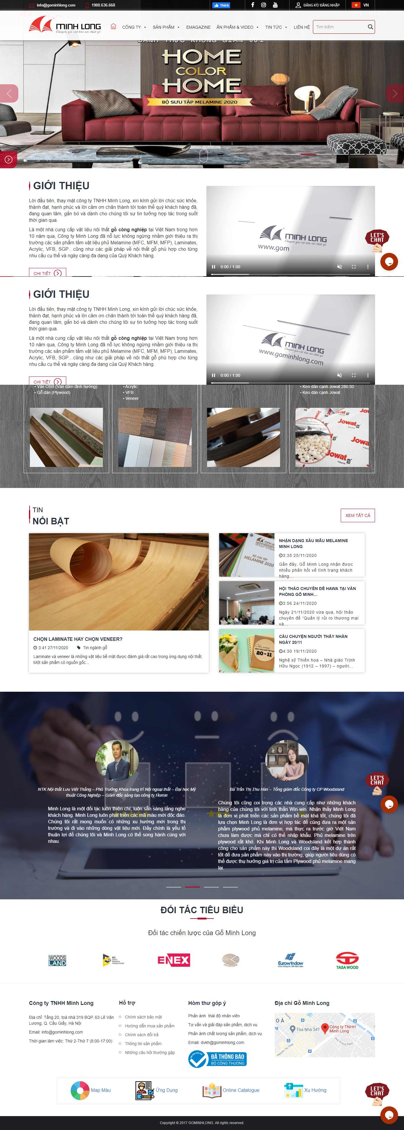 [dangkykinhdoanh] Thiết kế Website Web công ty TNHH - gominhlongcom