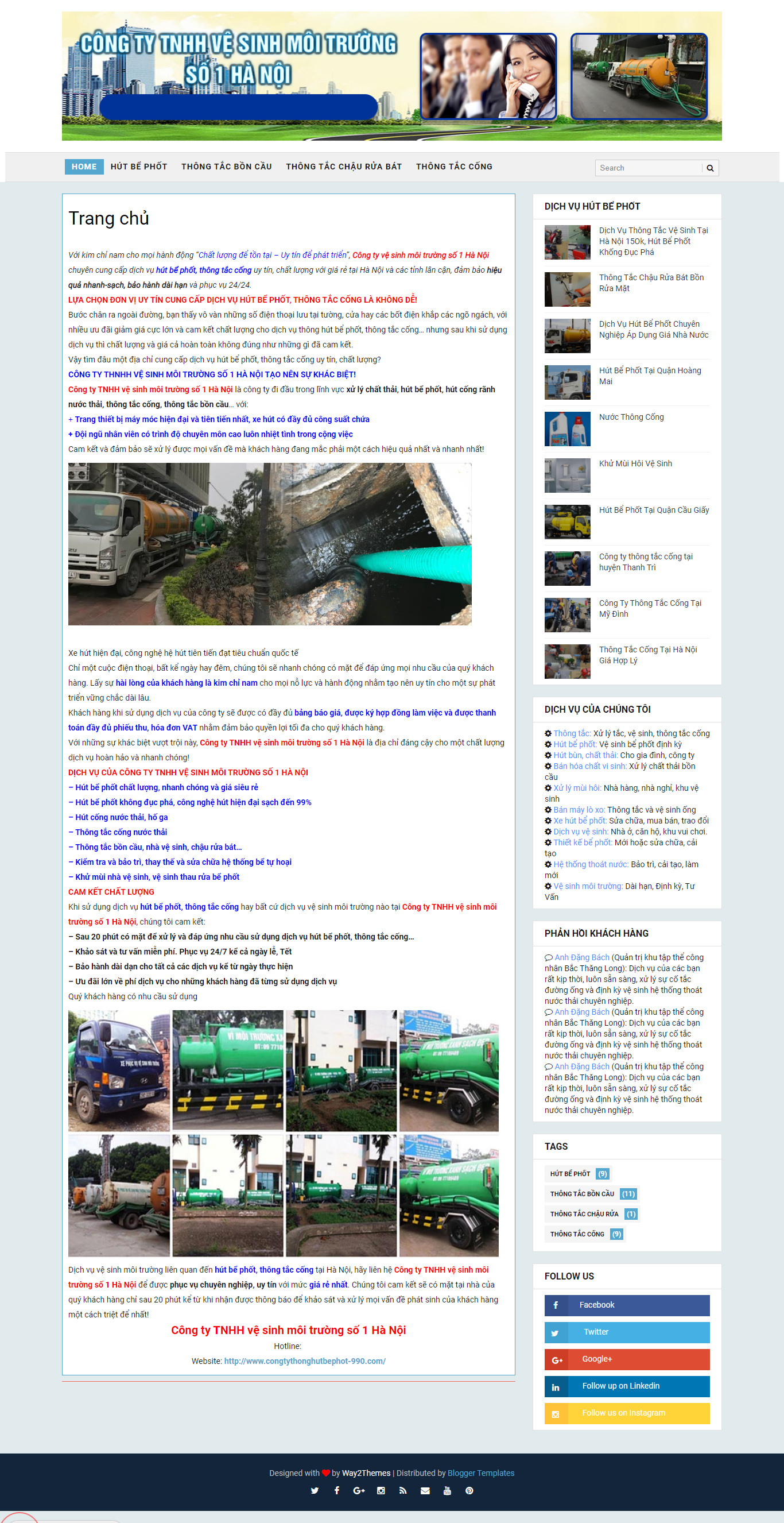 Thiết kế Website Web bán bồn rửa chén inox - wwwcongtythonghutbephot-990com