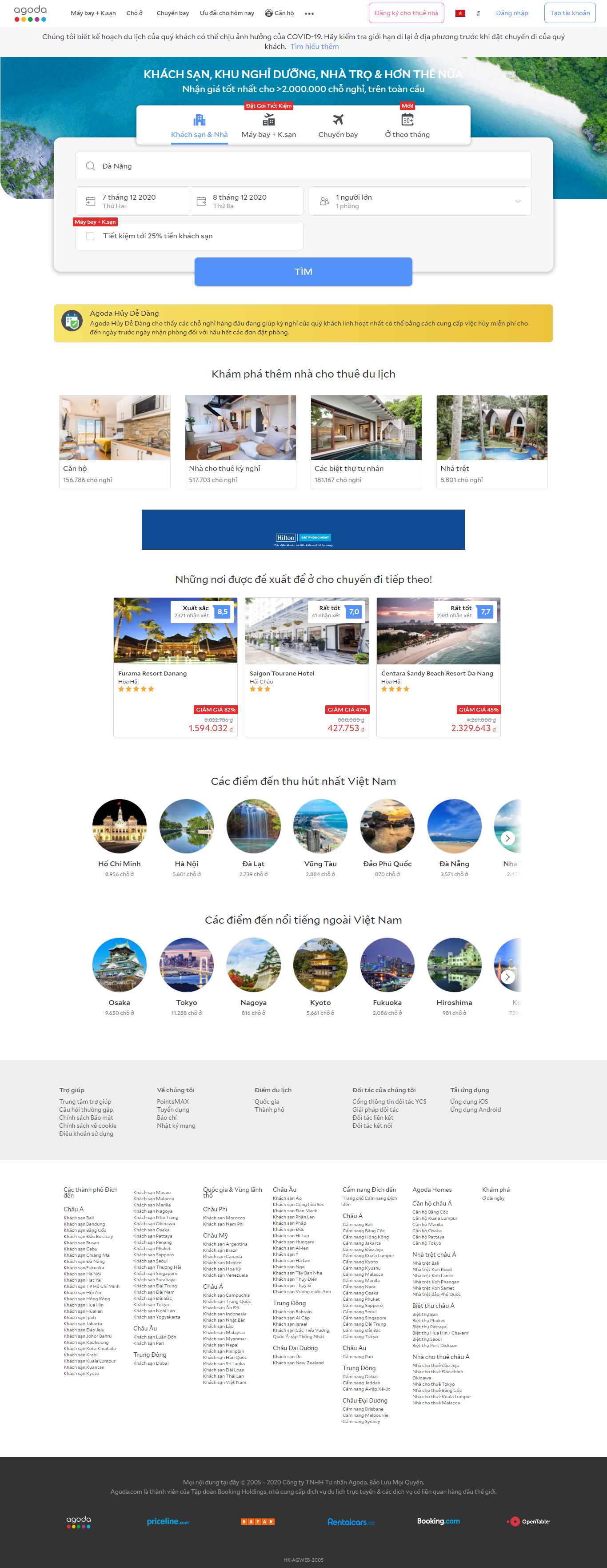 Thiết kế Website Web khách sạn đà nẵng - wwwagodacom