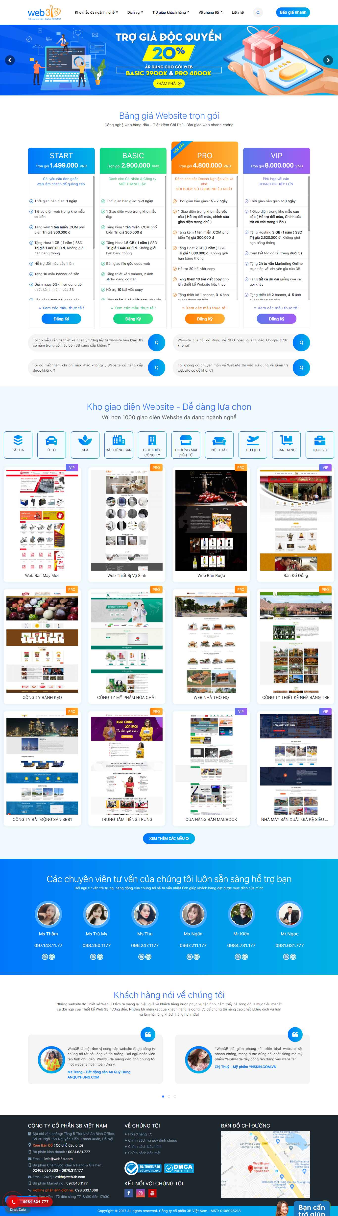 Thiết kế Website web chuyên nghiệp tại tphcm - thietkeweb3bcom