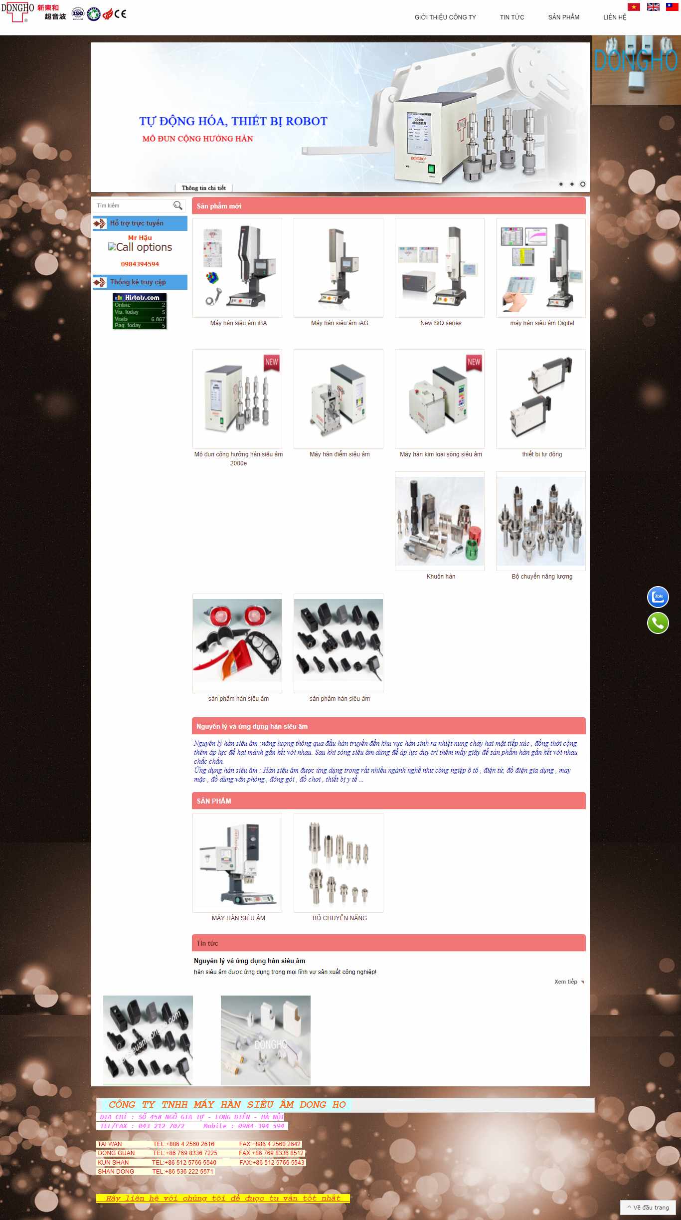 Thiết kế Website Web bán máy hàn mini - hansieuamdonghocom