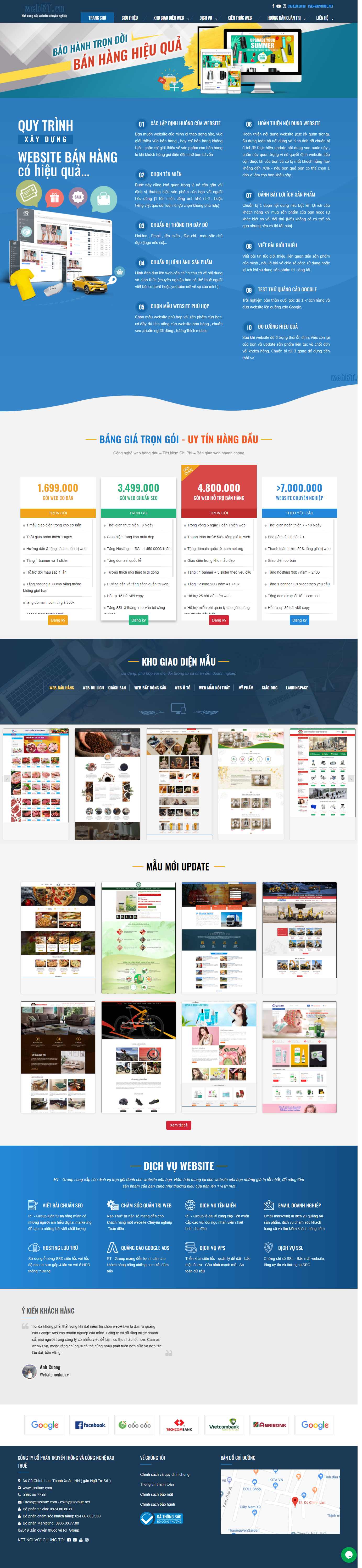 Thiết kế Website Web - webrtvn