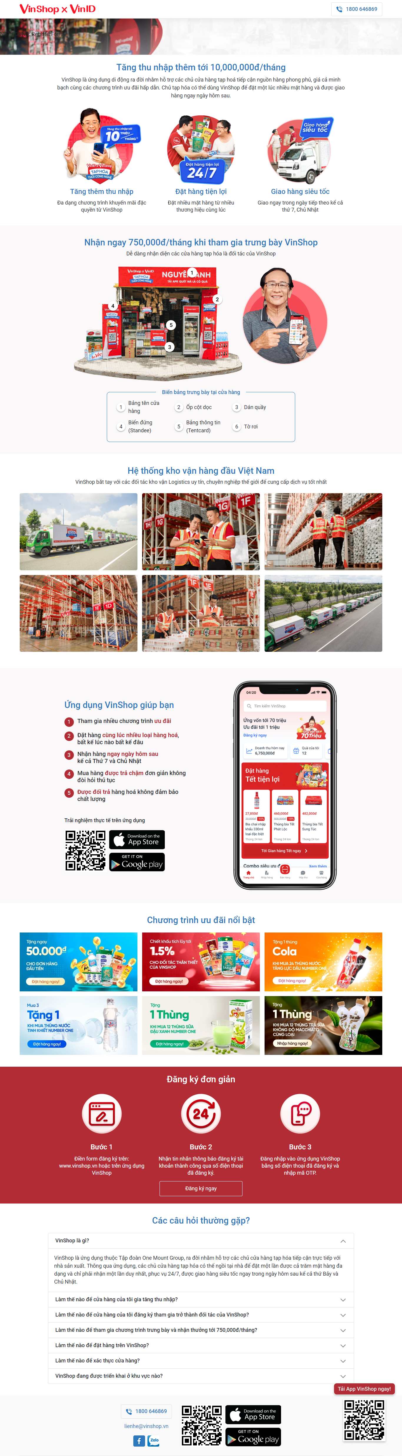 [vinmart] Thiết kế Website Web bán đồ tạp hoá - vinshopvn