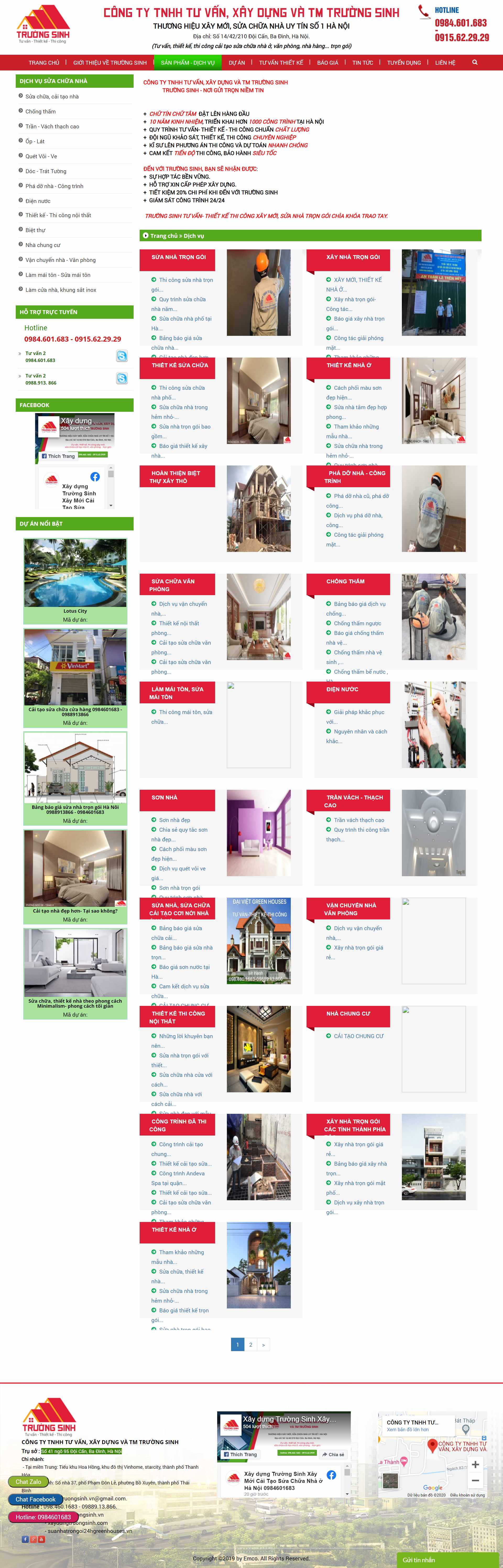 Thiết kế Website web sửa nhà trọn gói - suanhatrongoi24hgreenhousesvn