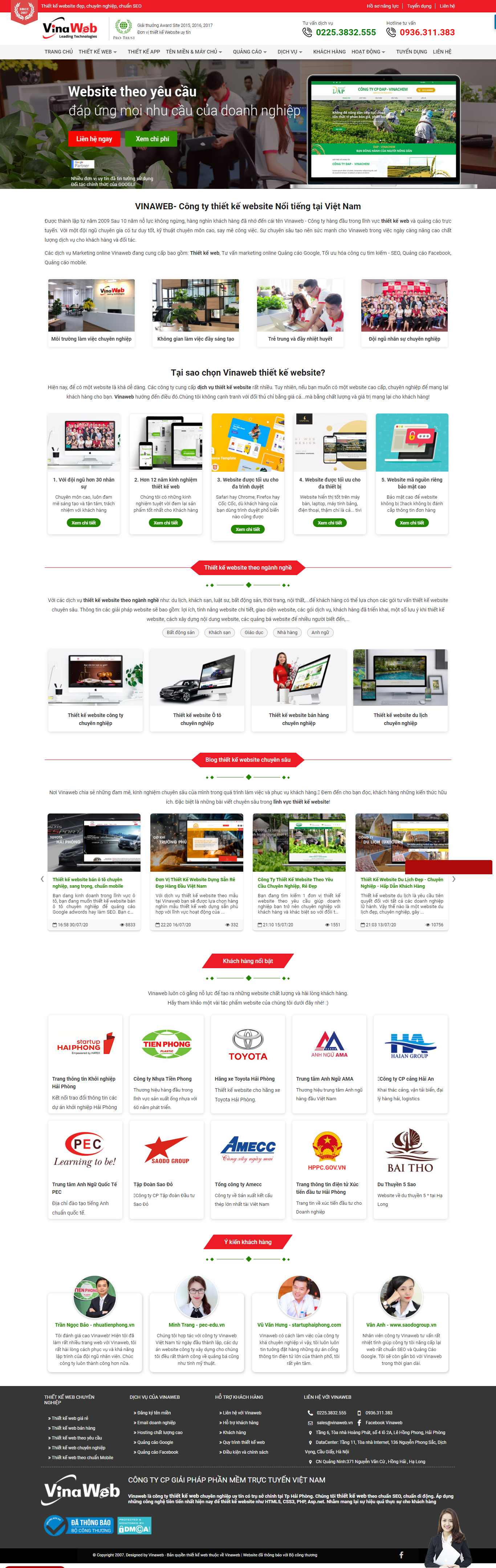 Thiết kế Website Web bán tên miền - vinawebvn