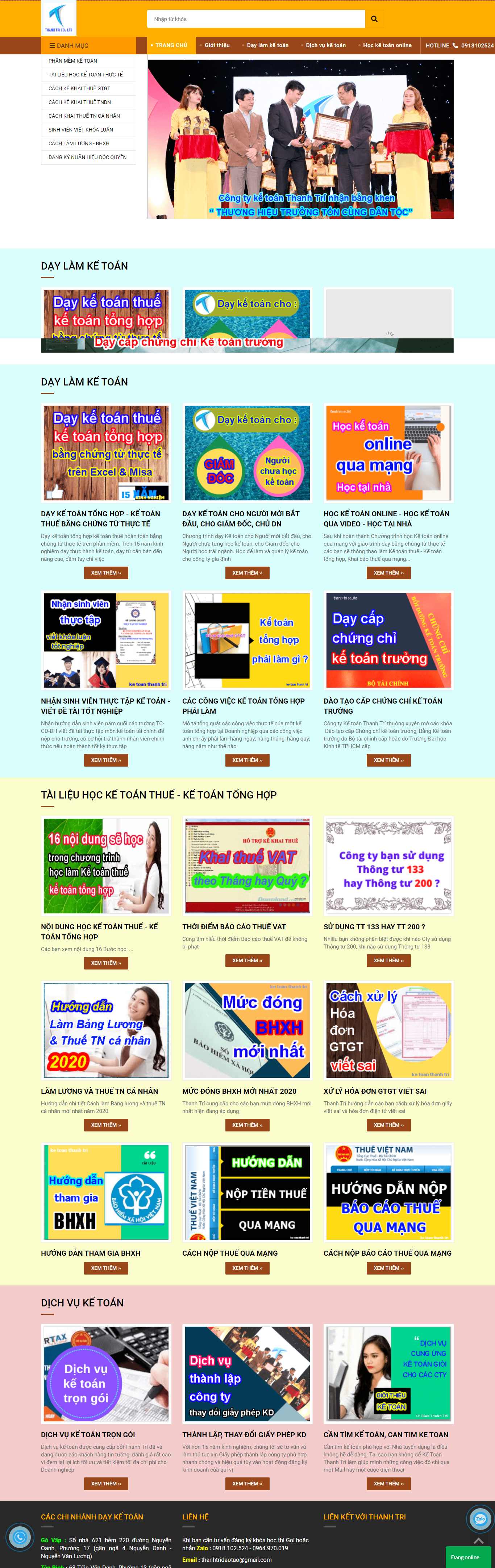 [york] Thiết kế Website Web bán khoá học online - thanhtriketoanvn