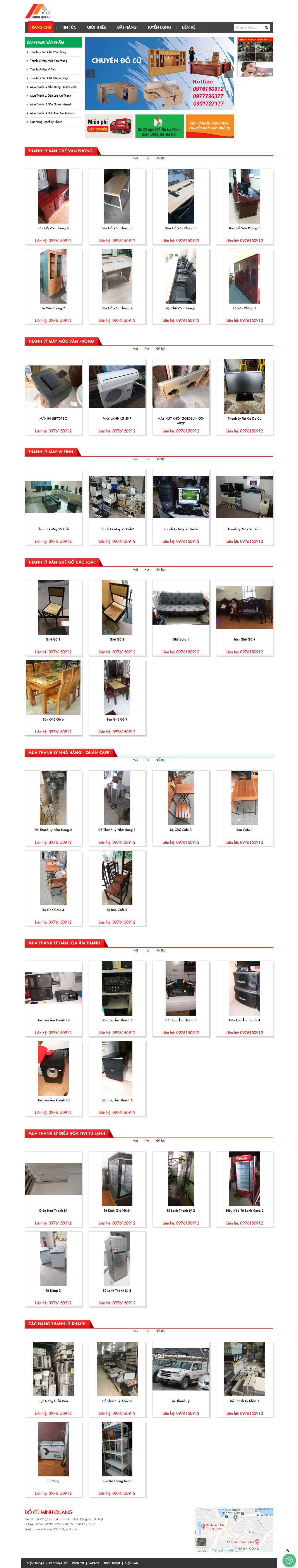 Thiết kế Website Web bán đồ cũ - quangdocucom