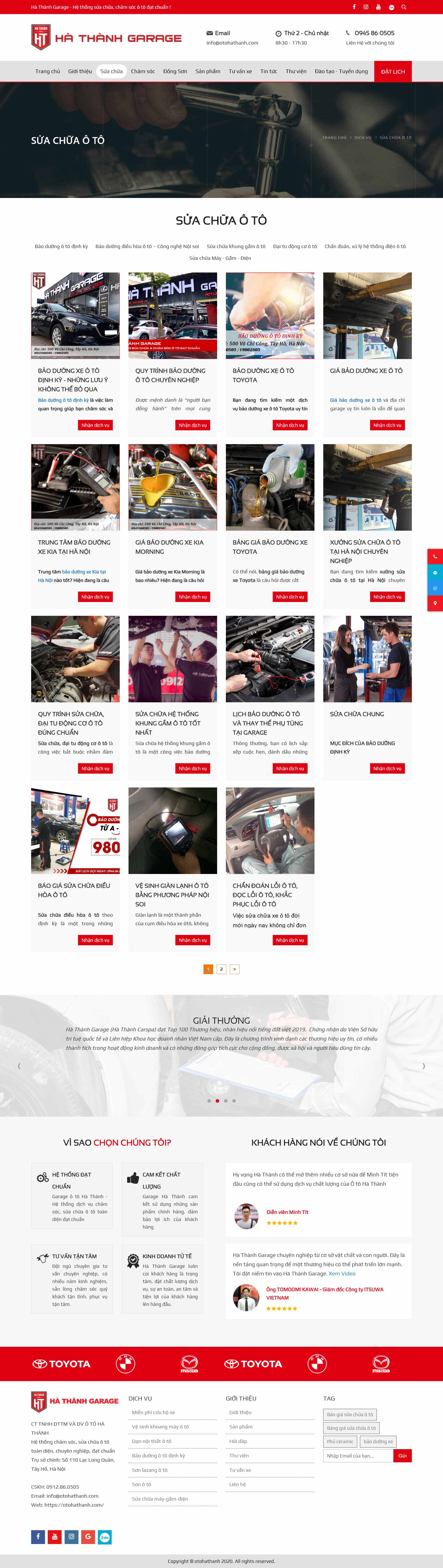 [hyundai-hadong3s] Thiết kế Website Web showroom sửa chữa ô tô, xe máy - otohathanhcom