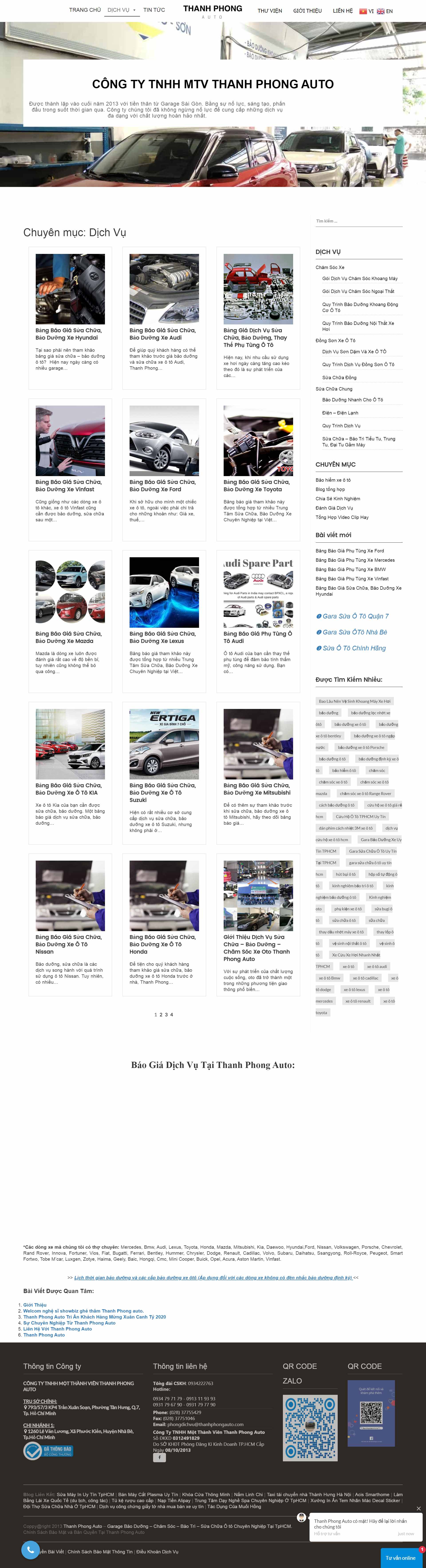 [hyundai-hadong3s] Thiết kế Website Web showroom sửa chữa ô tô, xe máy - thanhphongautocom