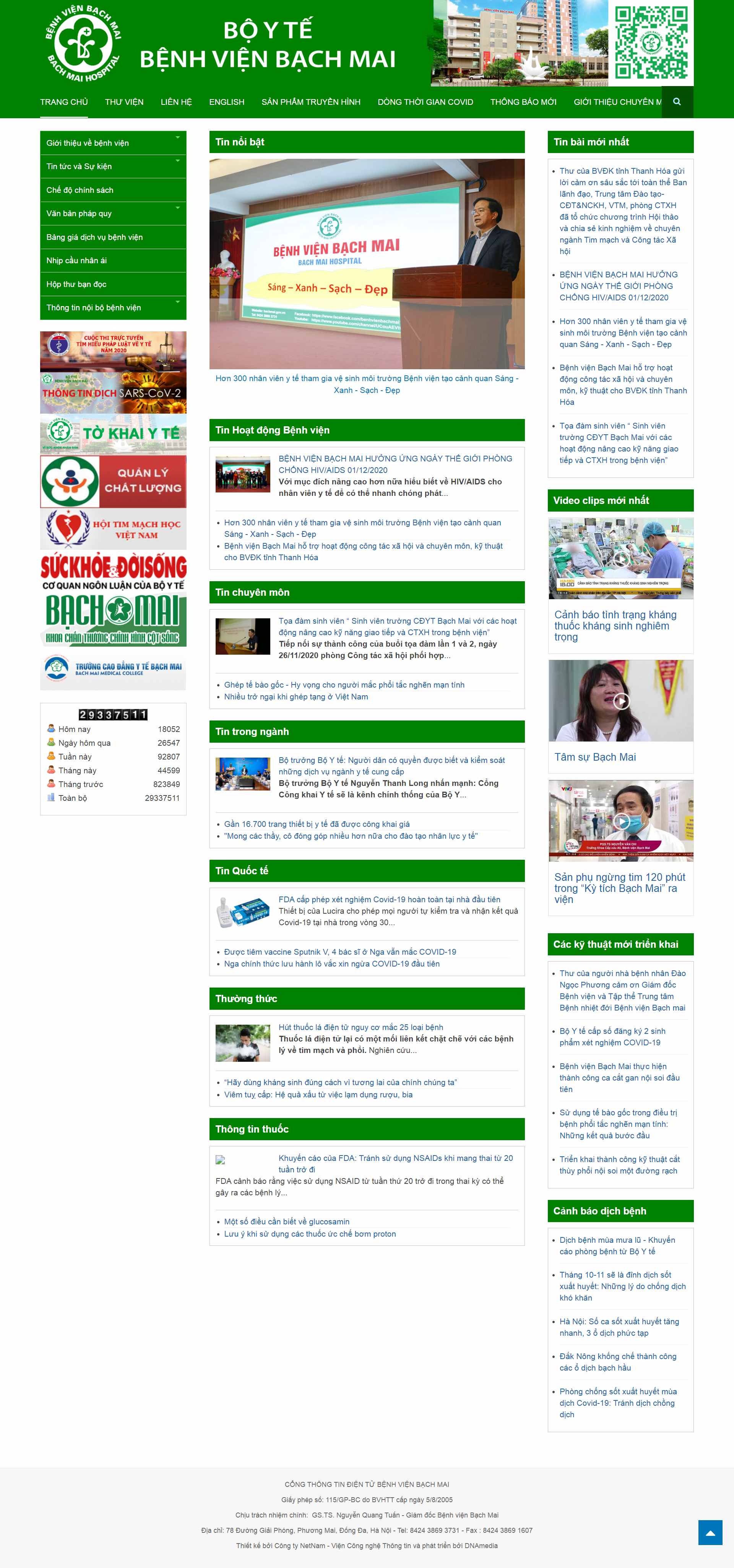 [khamtaimuihongnhi] Thiết kế Website Web phòng khám tai mũi họng - bachmaigovvn