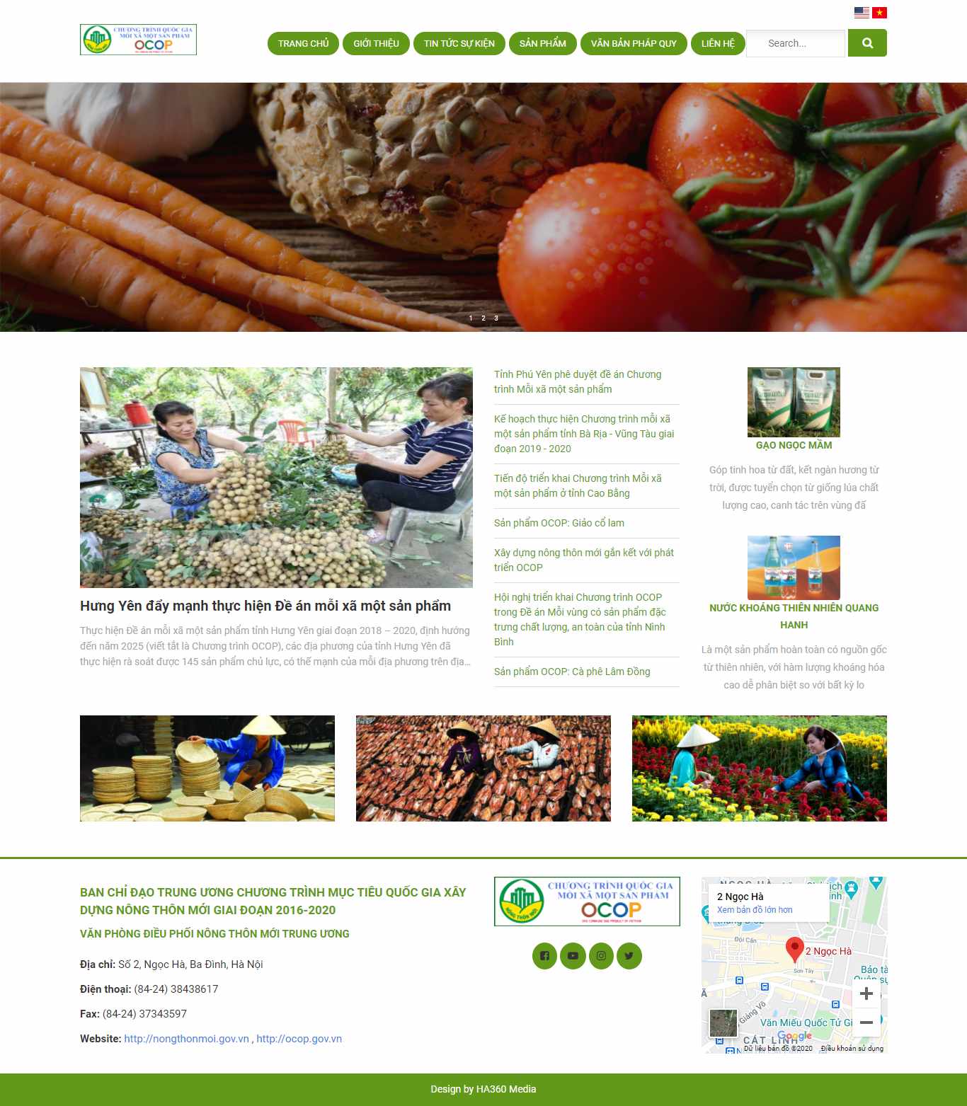 Thiết kế Website Web bán bánh cáy - ocopgovvn