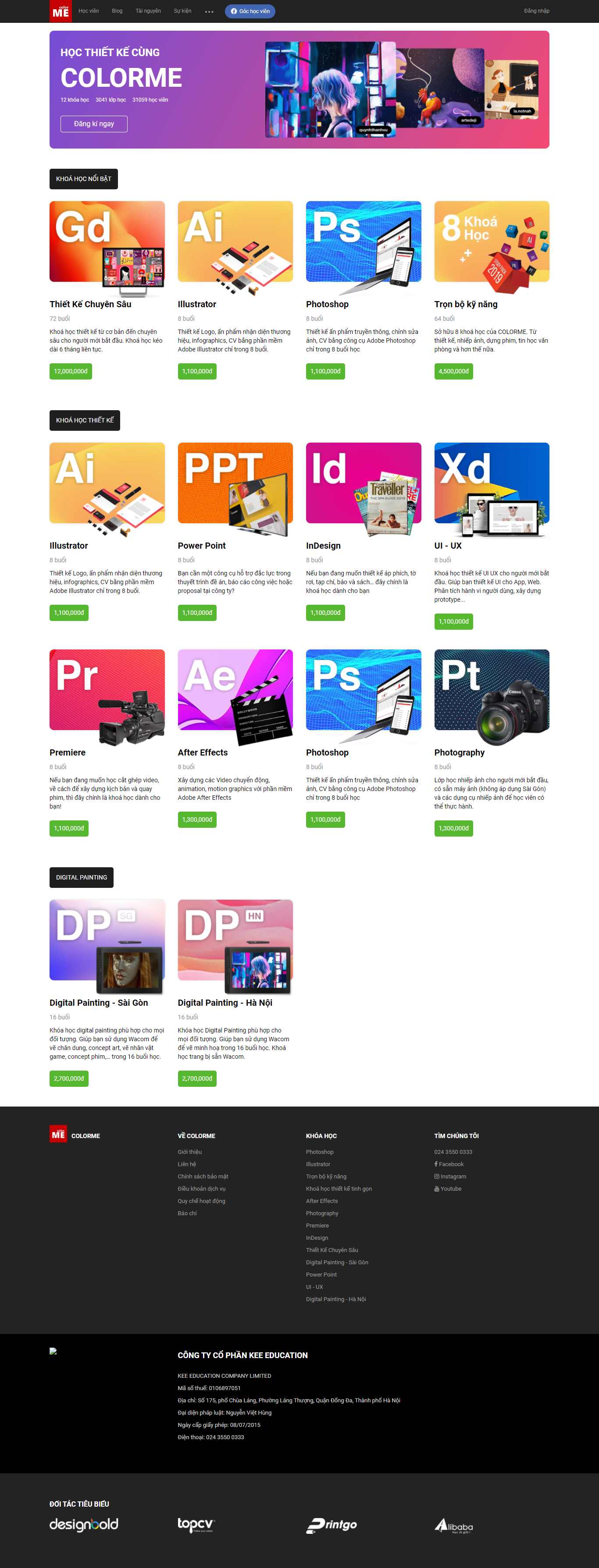 [toihocdohoa] Thiết kế Website web thiết kế đồ họa - colormevn