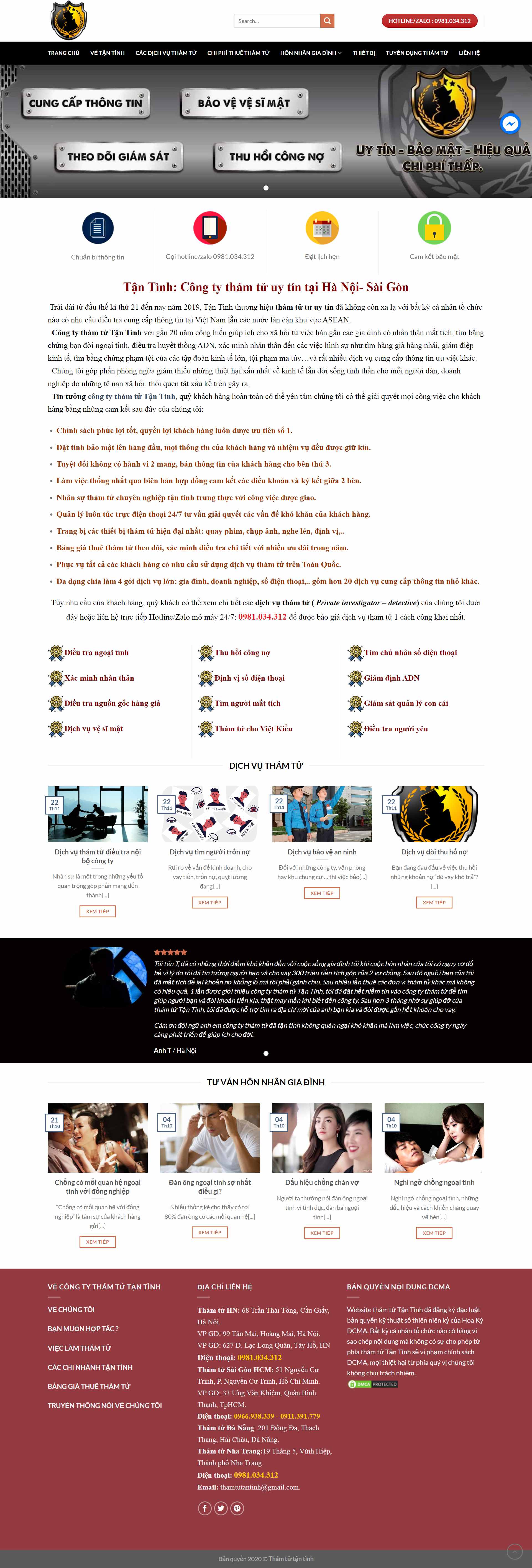 [thamtuphuctam] Thiết kế Website Web thuê vệ sĩ - thamtutantinhcom