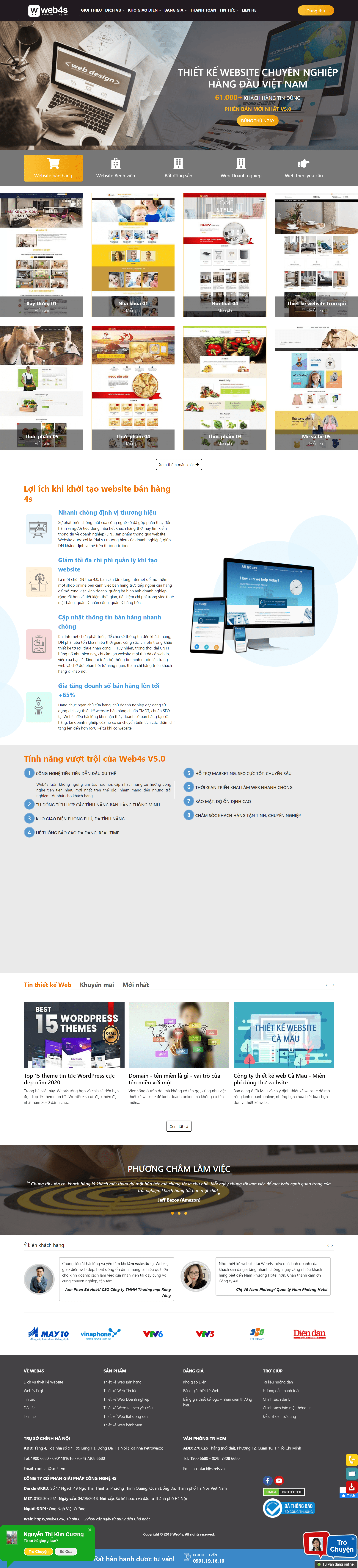 Thiết kế Website web nhanhoa - web4svn