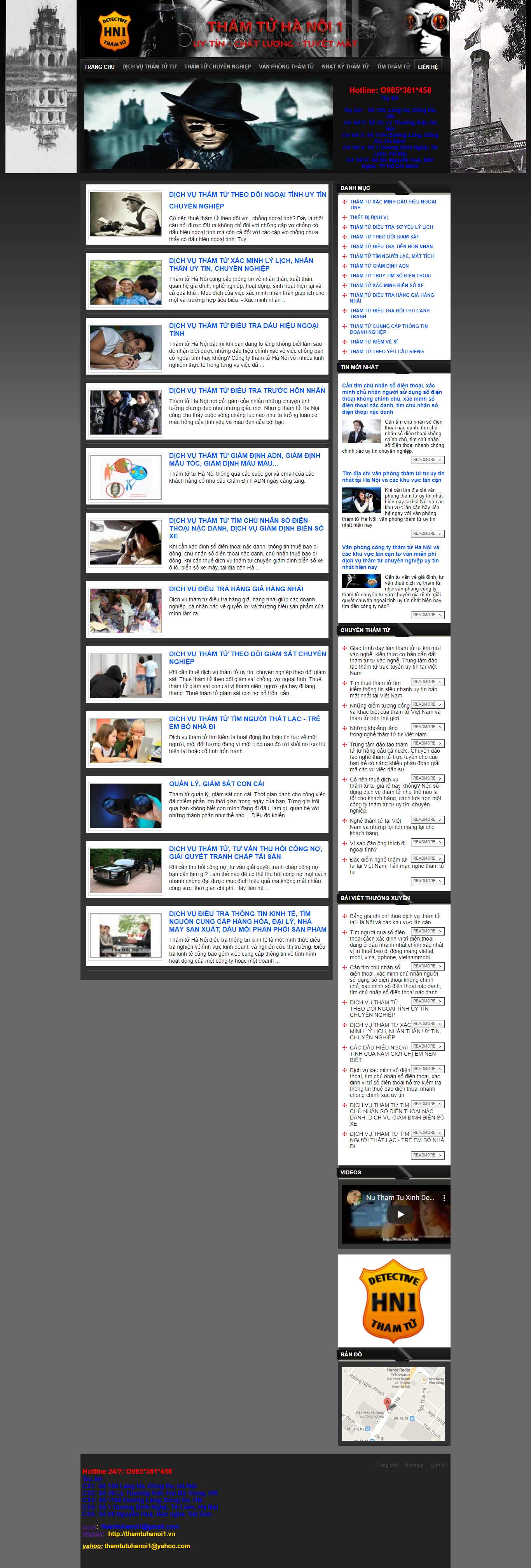 [thamtutuhaiphong] Thiết kế Website Web công ty thám tử - thamtuhanoi1vn