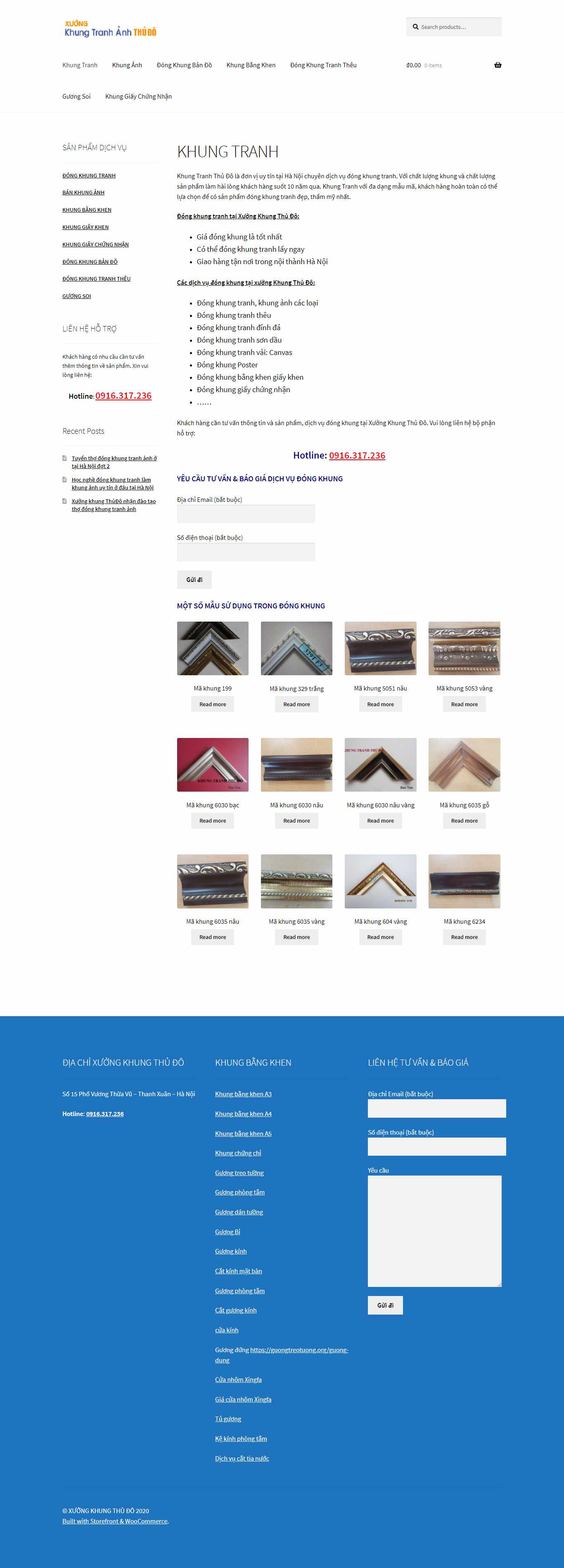 [vietcanvas] Thiết kế Website Web bán khung tranh ảnh - khungtranhthudocom
