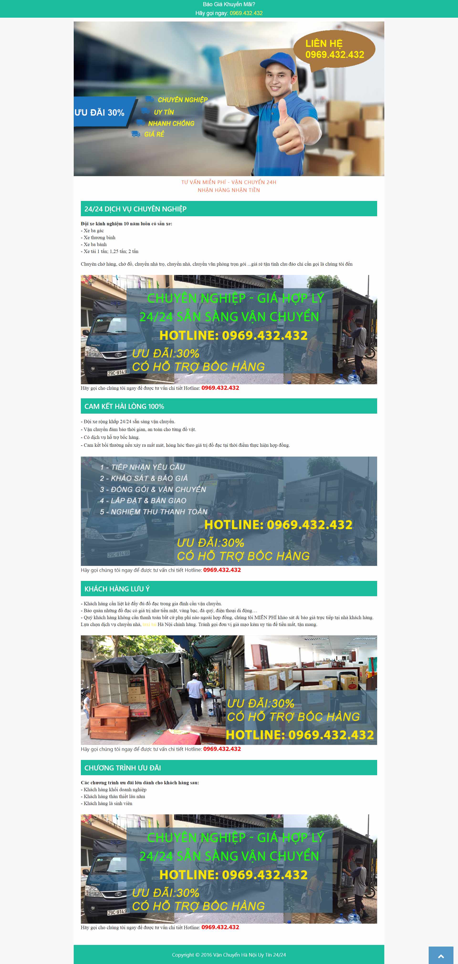 Thiết kế Website Web Vận chuyển Kho bãi - wwwvanchuyenhanoicom
