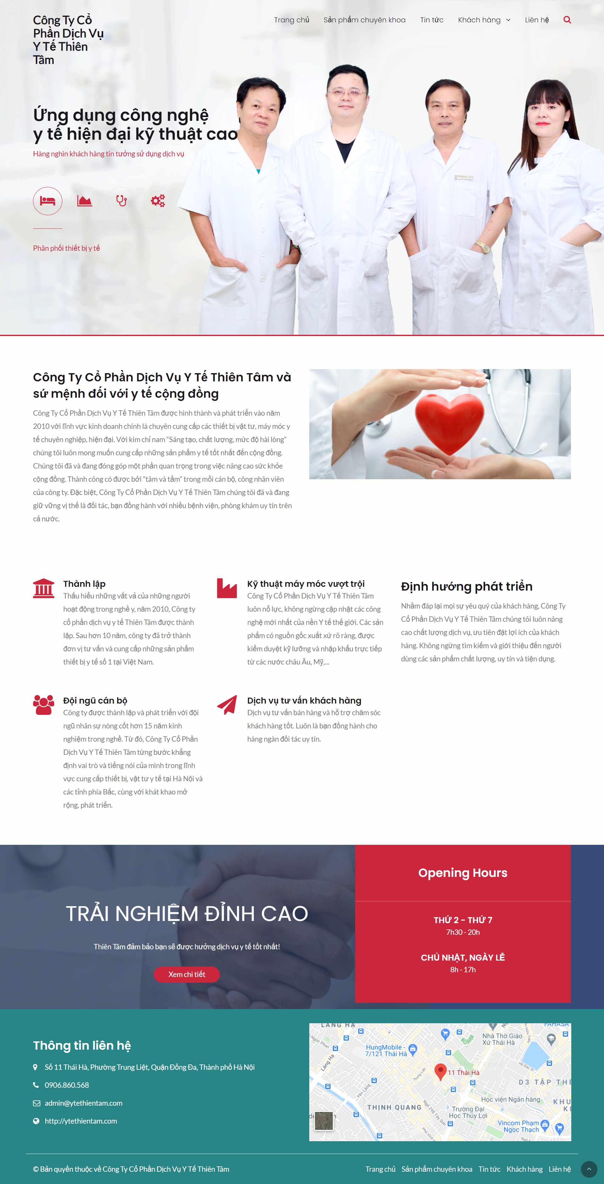 Thiết kế Website Web Sức Khỏe Y Tế Dược - ytethientamcom