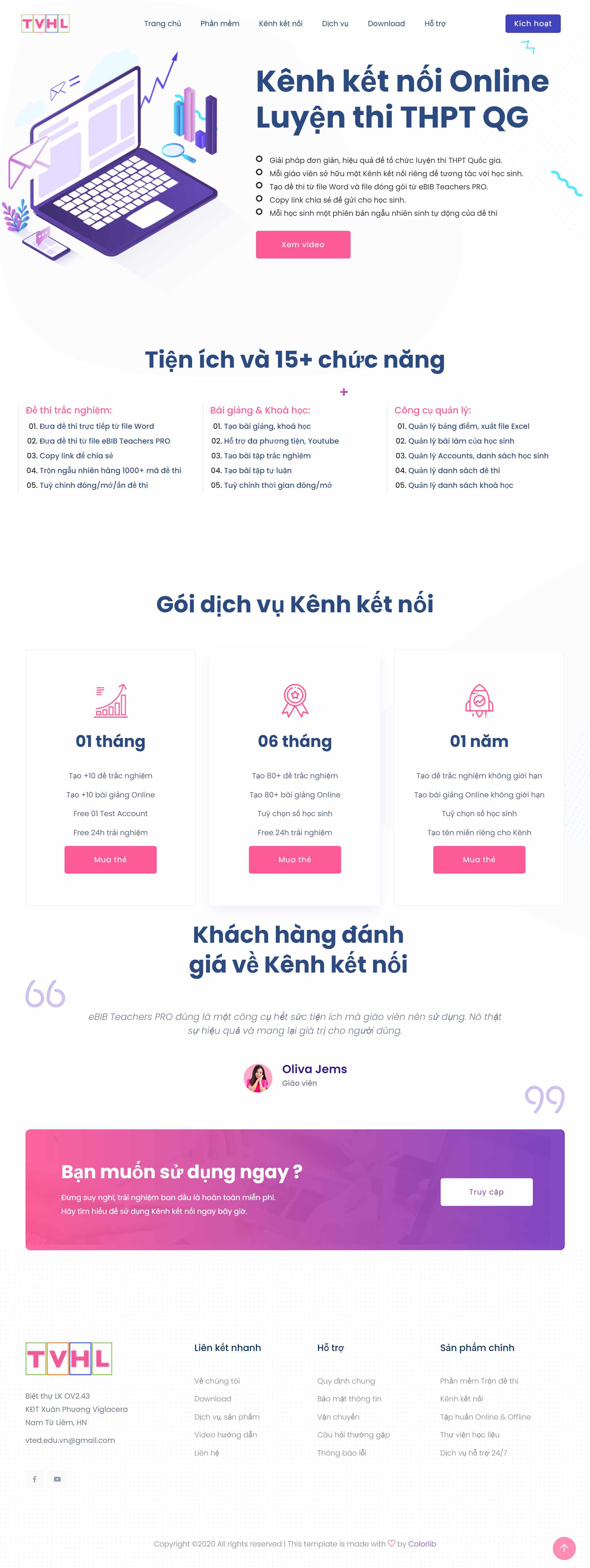 Thiết kế Website Web Giáo Dục Đào Tạo Trường học - truonghocketnoieduvn