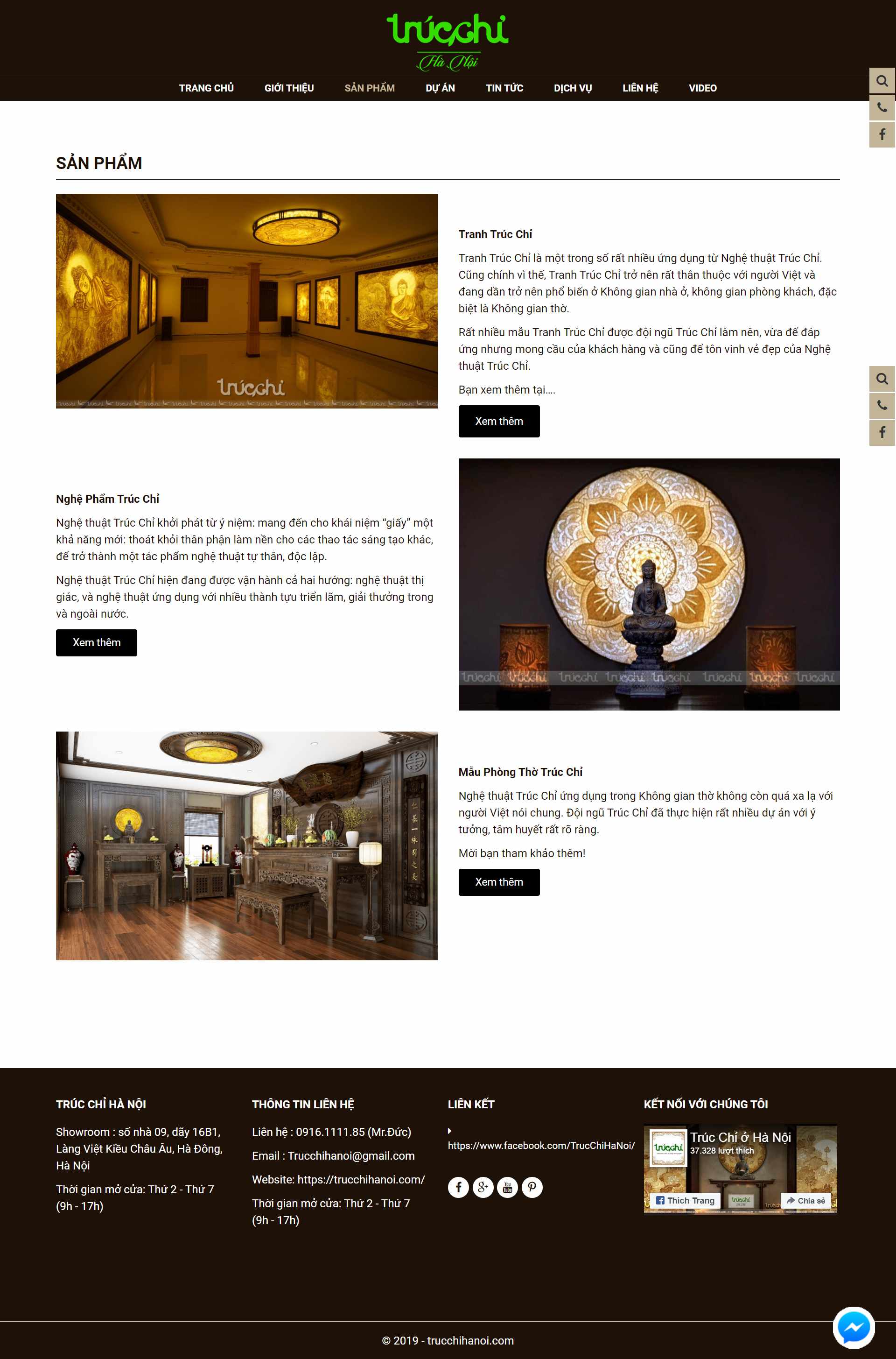 Thiết kế Website Web Nghệ thuật Mỹ thuật - trucchihanoicom
