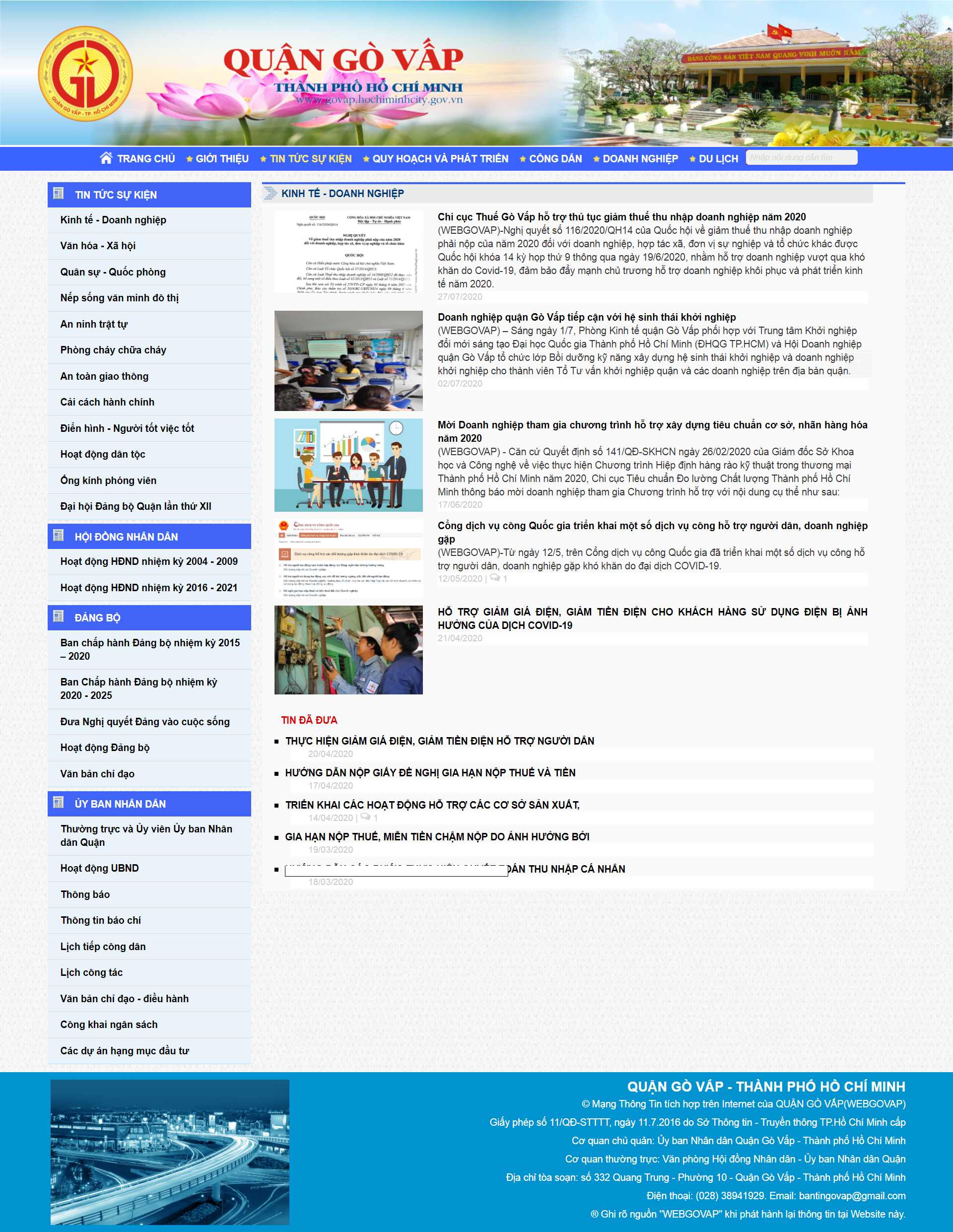 Thiết kế Website Web quận Gò Vấp - govaphochiminhcitygovvn