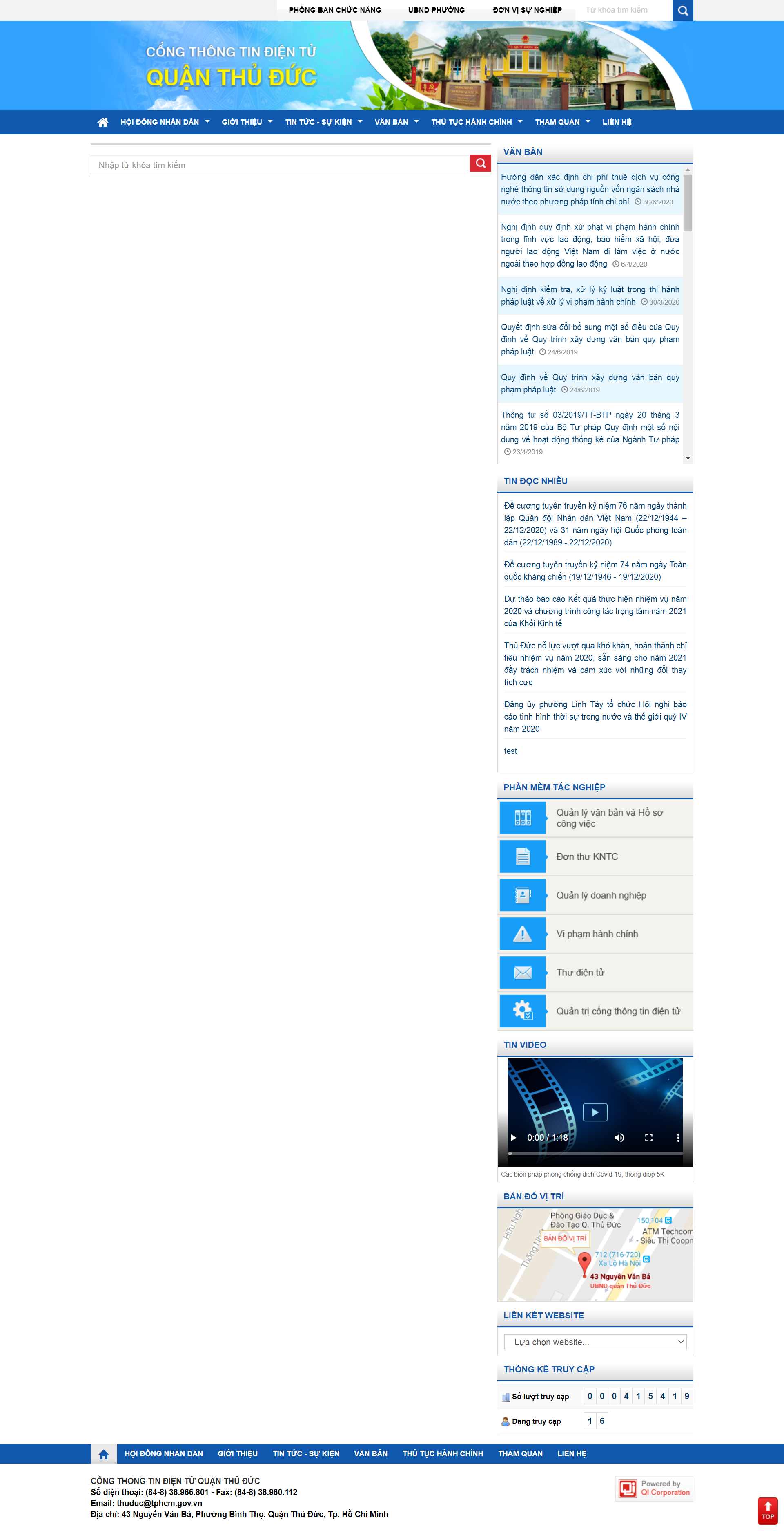 [ngoinhathanhtuyen] Thiết kế Website Web quận Thủ Đức - thuductruongdientuvn