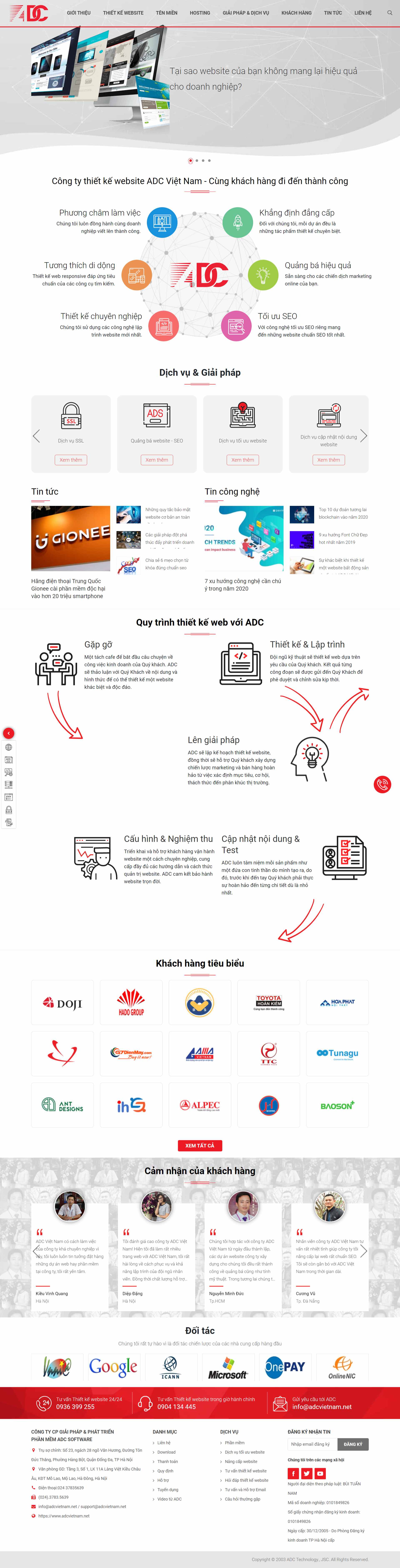 Thiết kế Website web adcvietnam - wwwadcvietnamnet