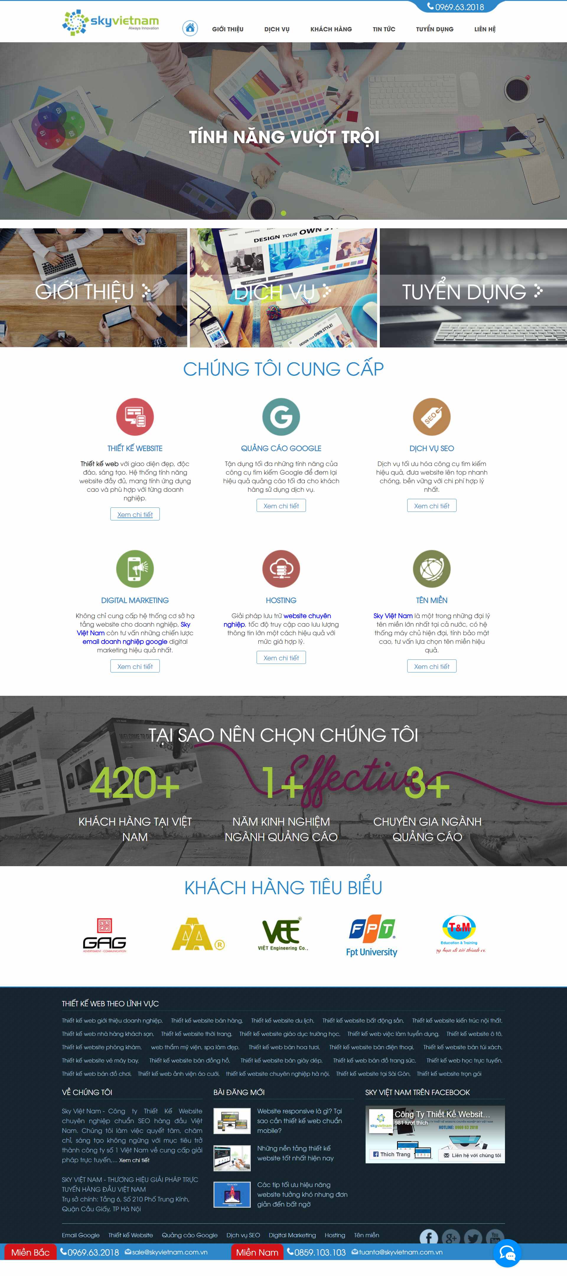 Thiết kế Website web skyvietnam - skyvietnamcomvn
