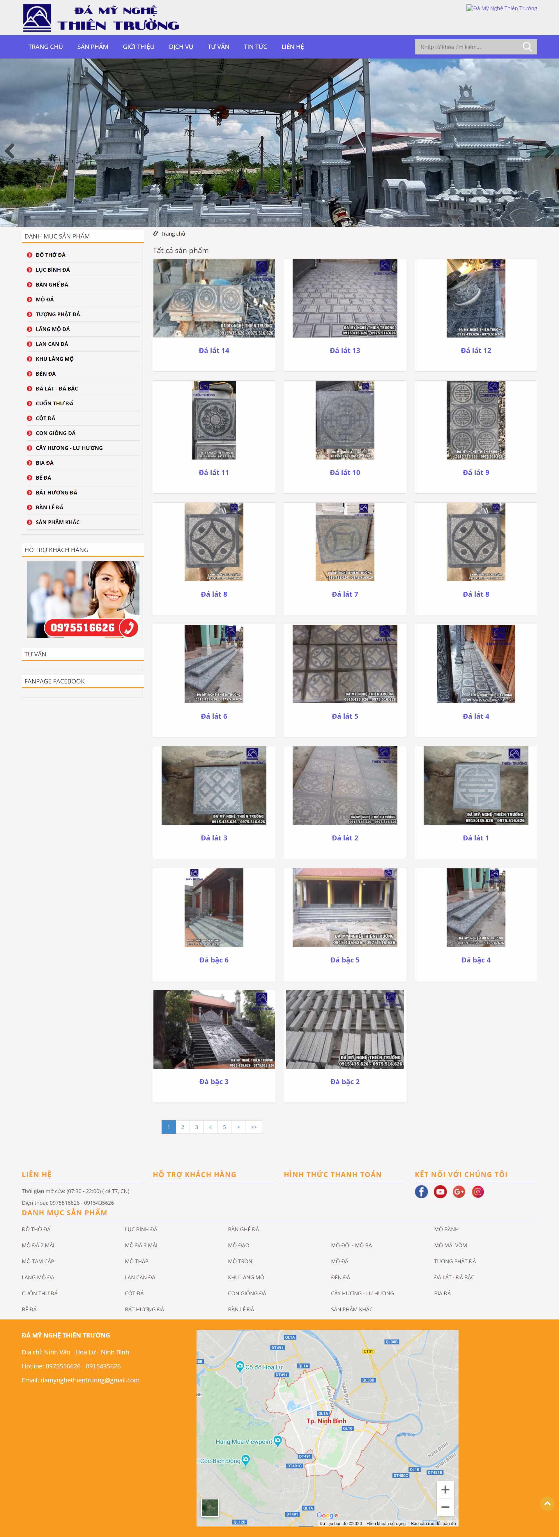 Thiết kế Website Web đá mỹ nghệ - damynghethientruongcom