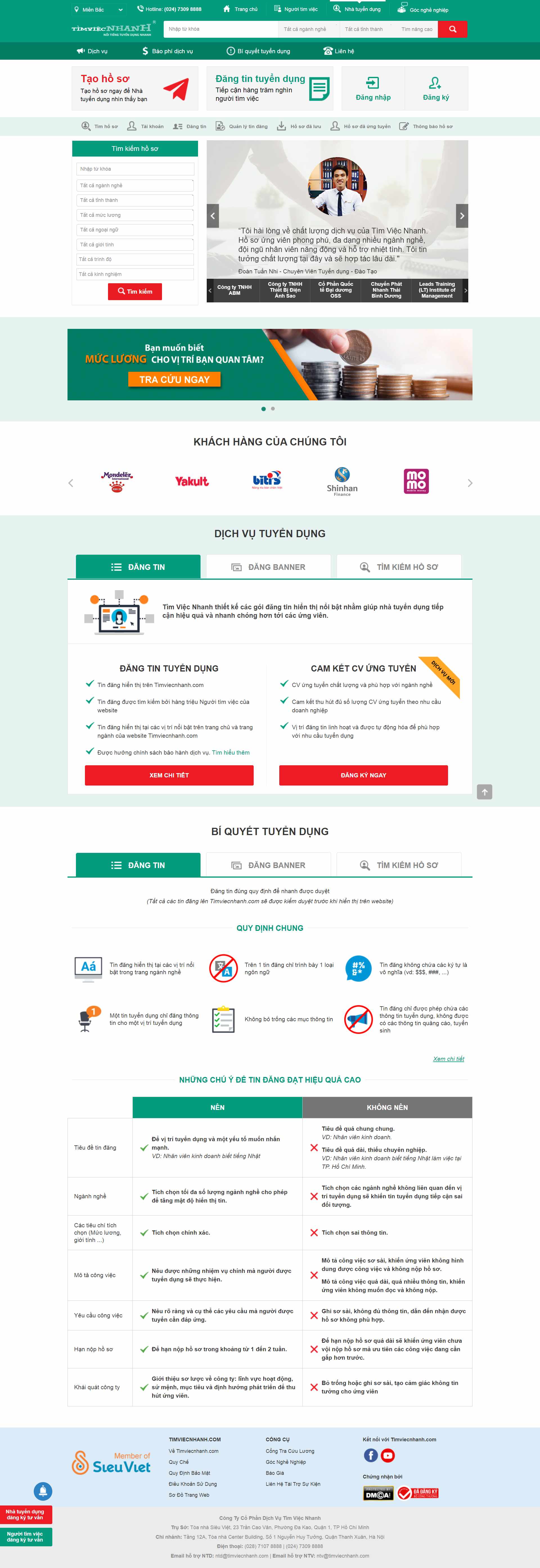 [mywork] Thiết kế Website Web tuyển dụng web việc làm - wwwtimviecnhanhcom