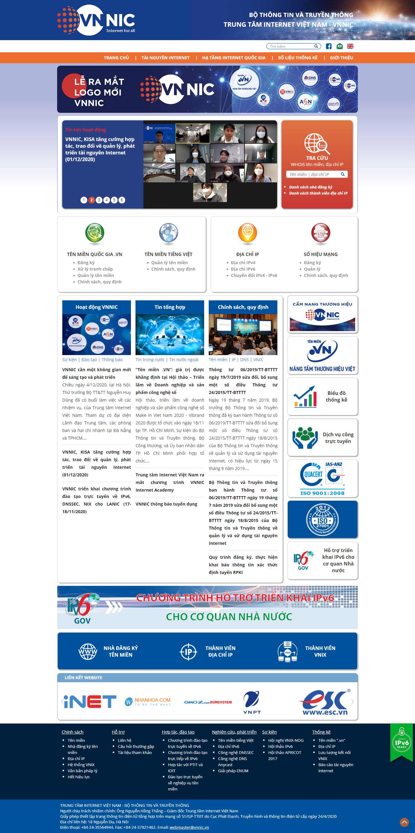 Thiết kế Website web pavietnam - wwwvnnicvn