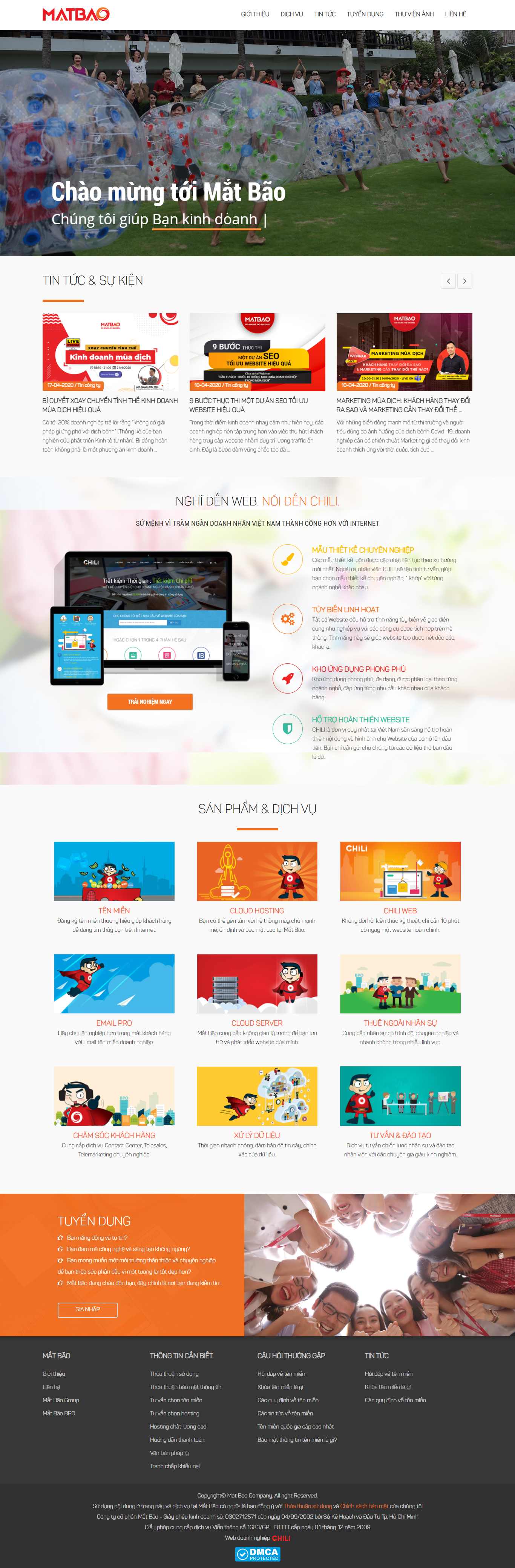 Thiết kế Website web matbao - wwwmatbaocom