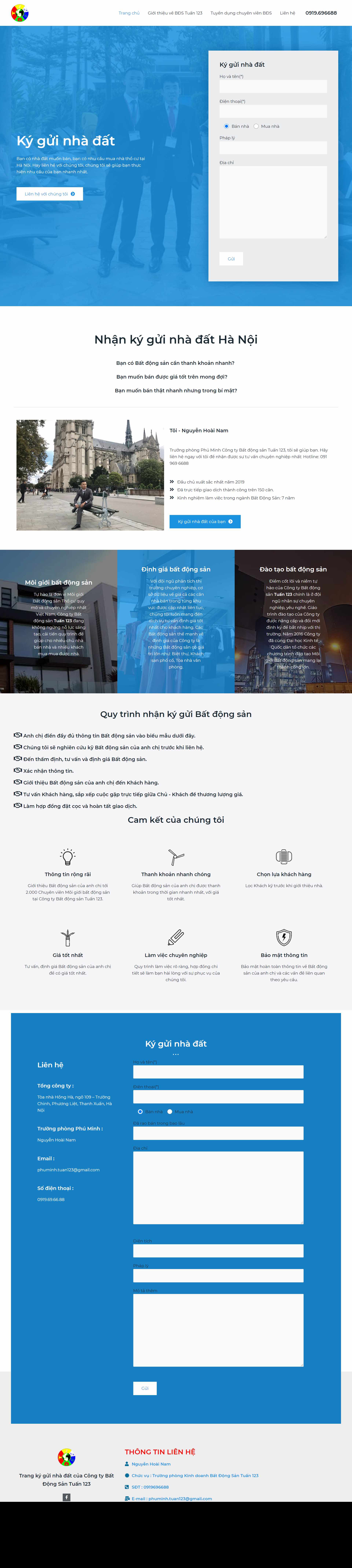 Thiết kế Website Web mua bán nhà đất - kyguinhadathanoicom