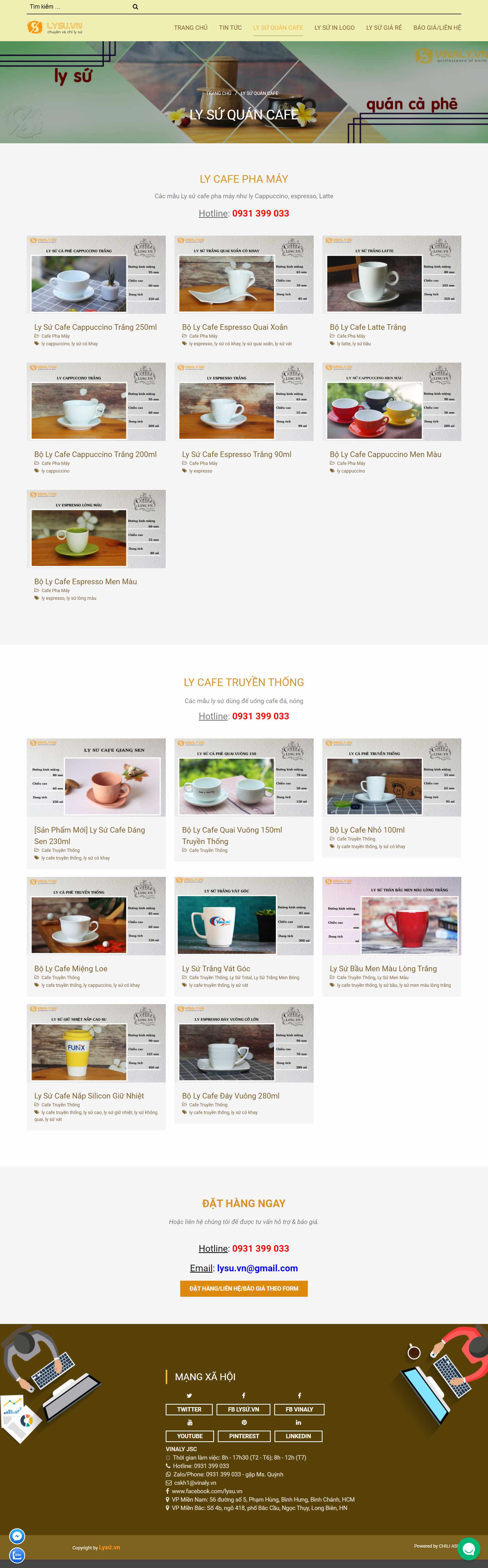 [gom10] Thiết kế Website Web bán đồ gốm sứ - lysuvn