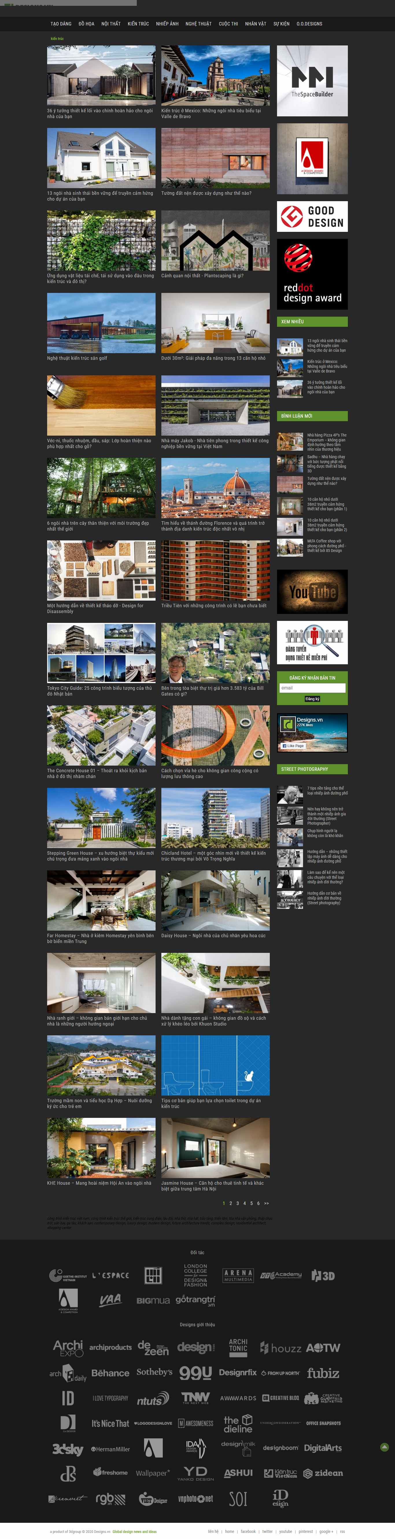 Thiết kế Website Web kiến trúc - designsvn