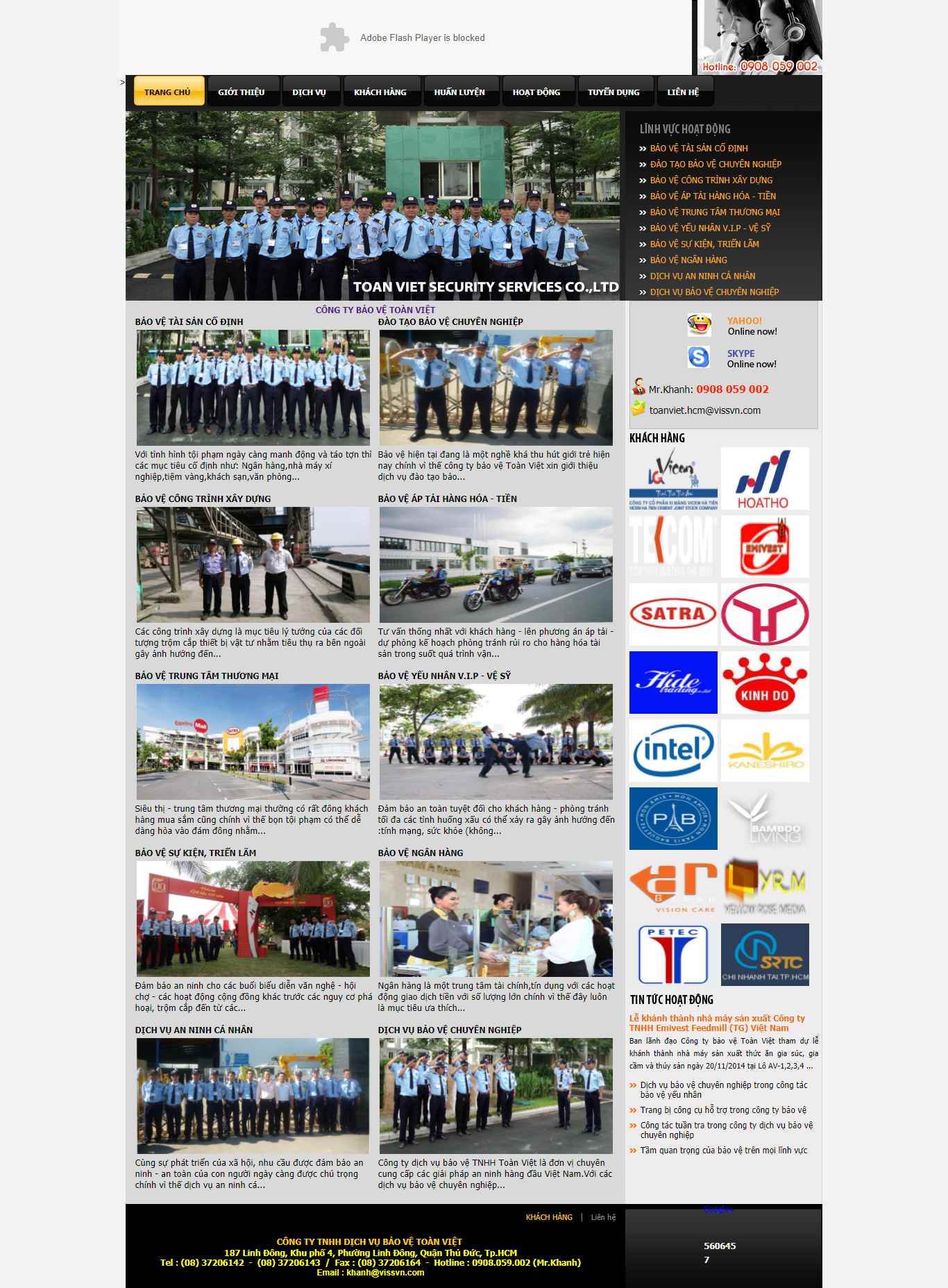 Thiết kế Website Web thám tử bảo vệ - baovetoanvietcom
