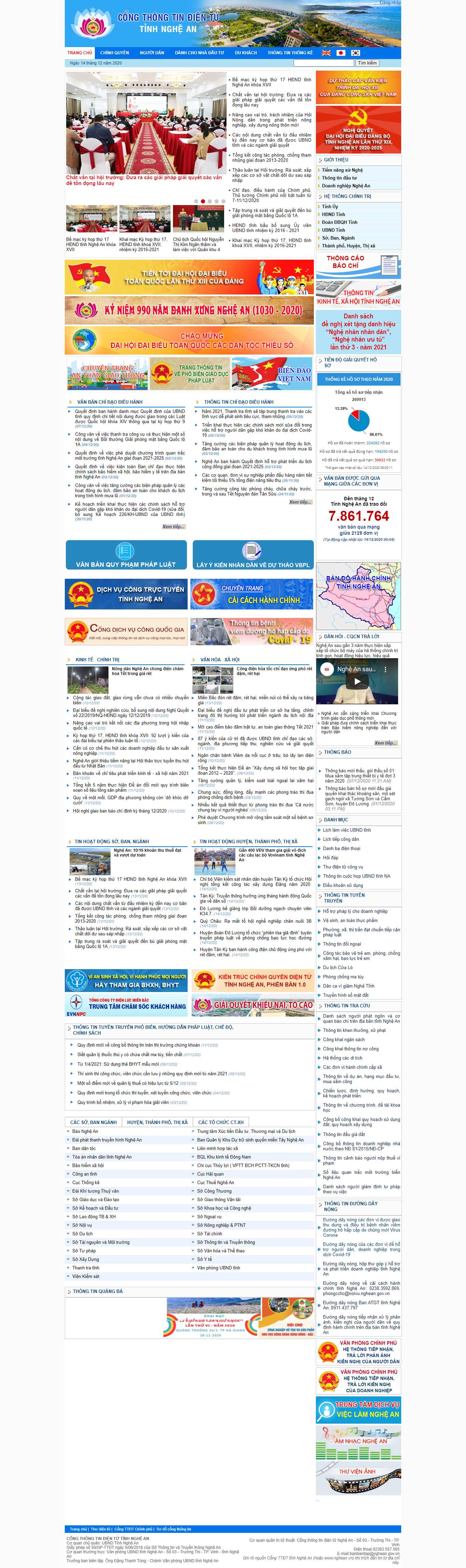 Thiết kế Website web cổng thông tin điện tử - ngheangovvn