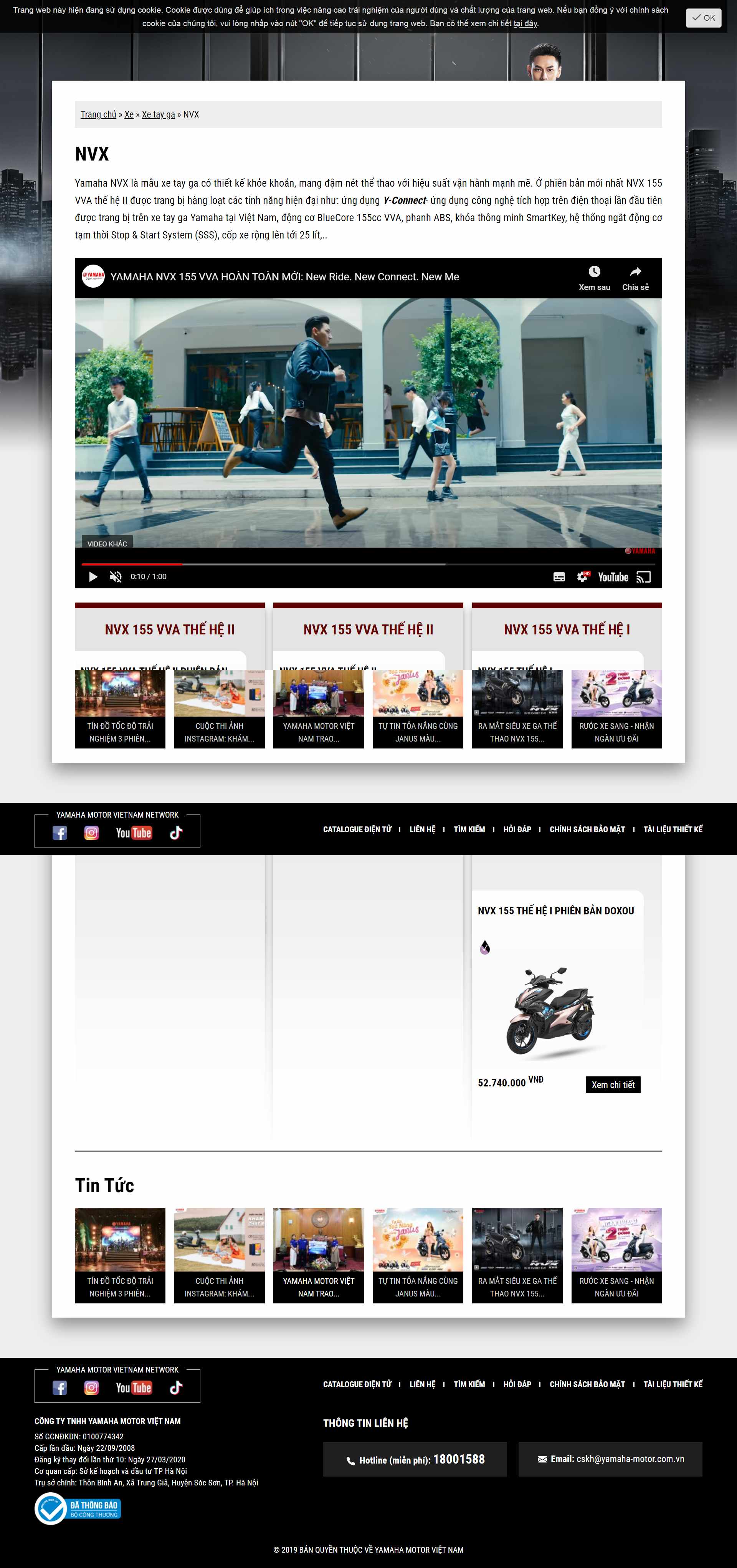 Thiết kế Website web phụ tùng xe máy - yamaha-motorcomvn