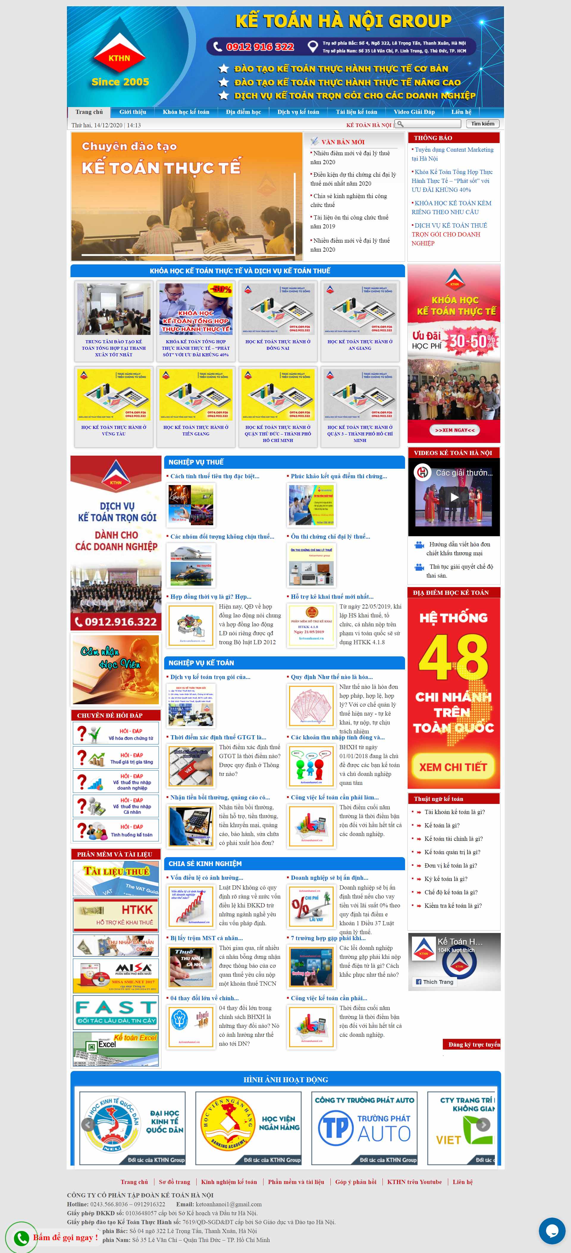 Thiết kế Website Web kế toán tư vấn luật - wwwketoanhanoivn