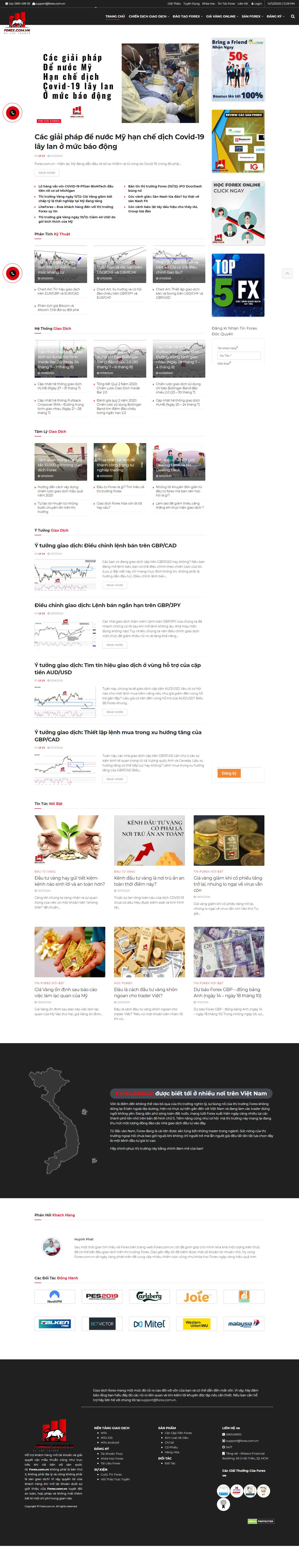 Thiết kế Website web chứng khoán forex - forexcomvn