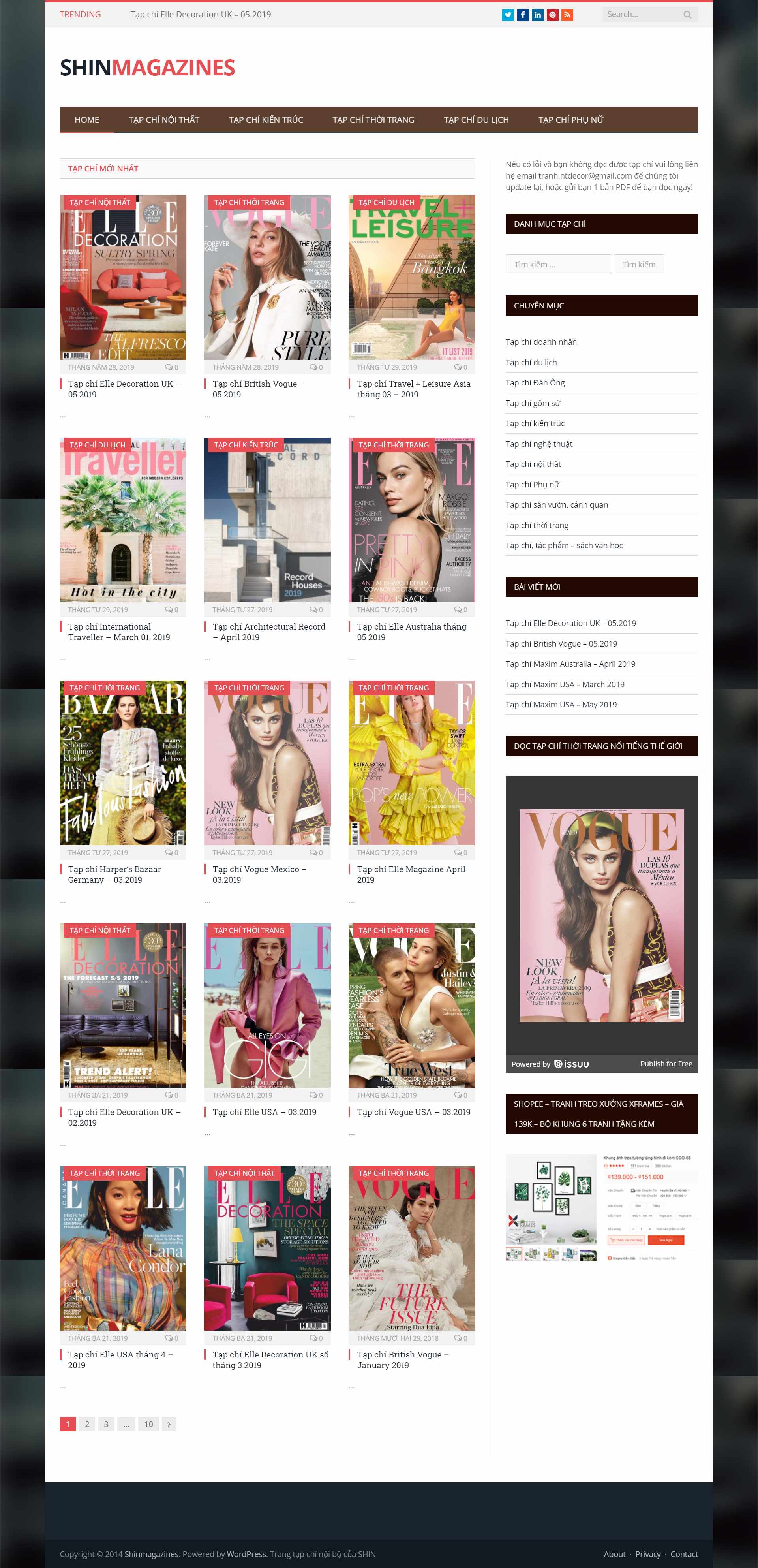 Thiết kế Website Web Tạp Chí Online - designmagazinesnet