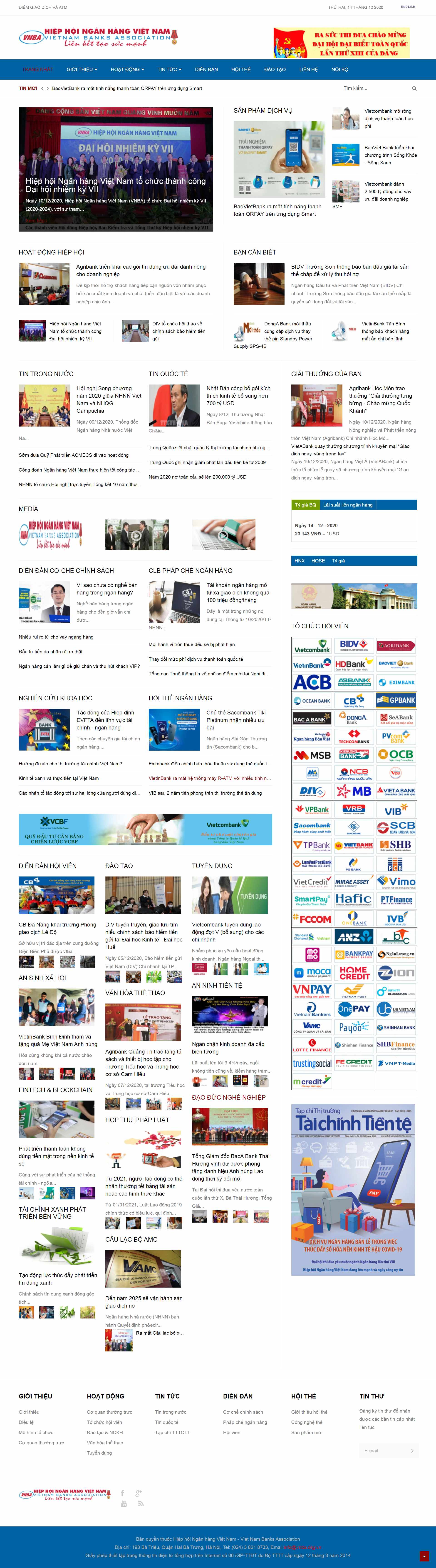 Thiết kế Website Web tổ chức Hiệp hội - wwwvnbaorgvn
