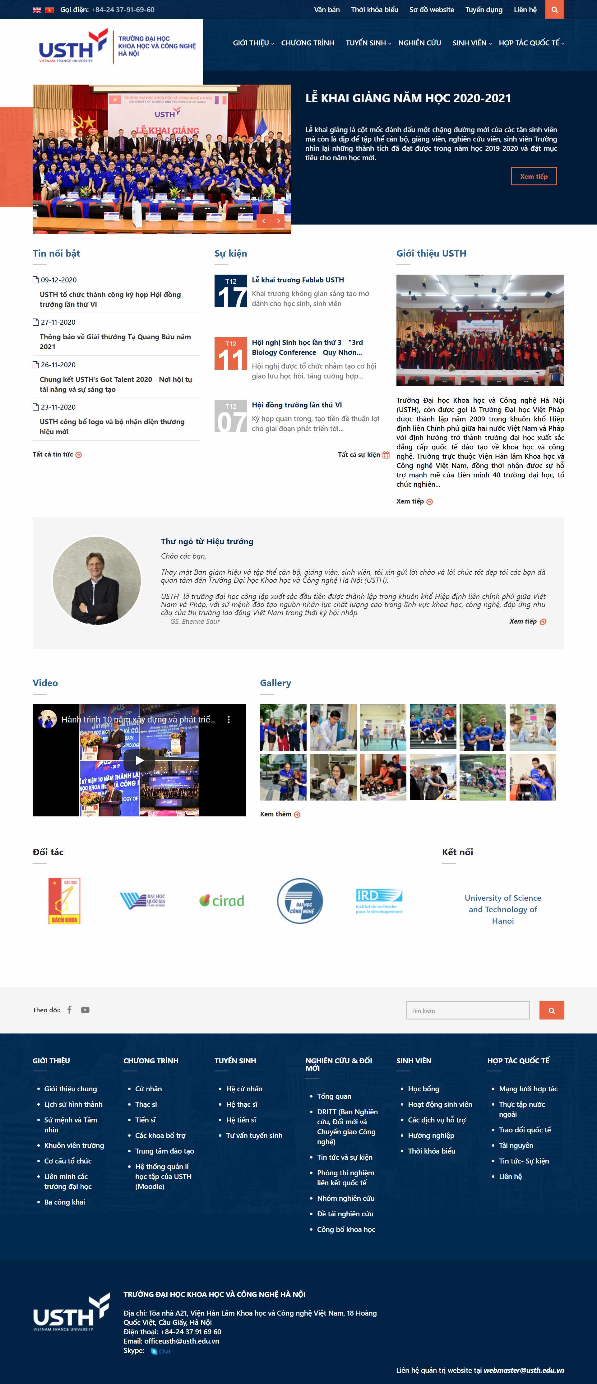 Thiết kế Website web trường đại học - ustheduvn