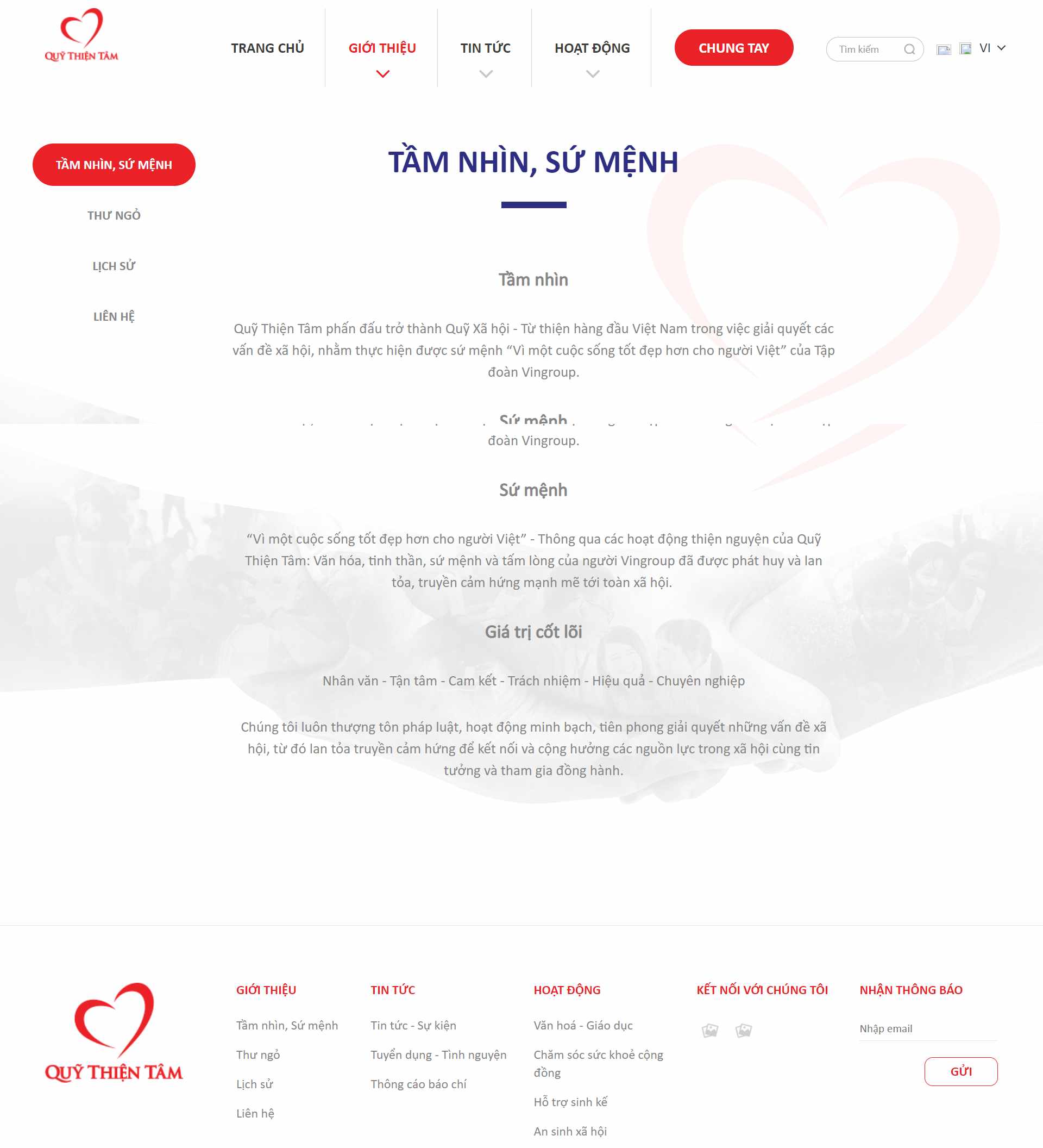 Thiết kế Website Web Từ thiện Chùa Chiền - quythientamcom
