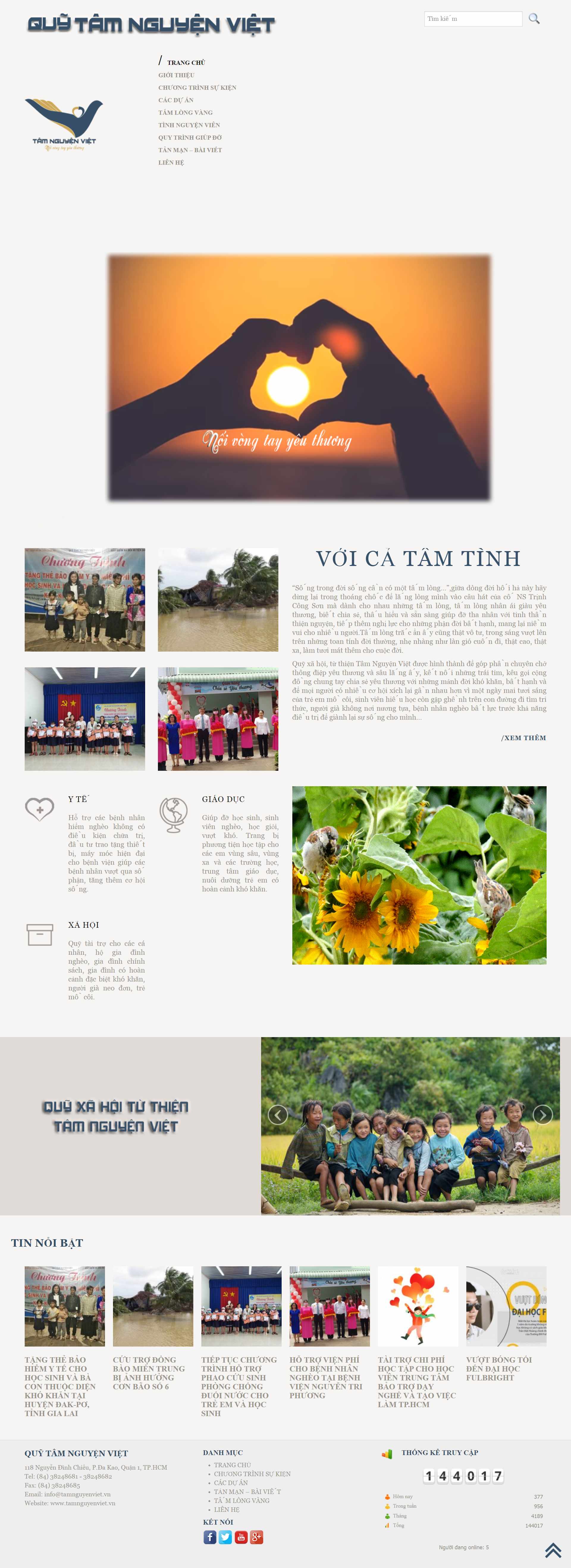 Thiết kế Website Web Từ thiện Chùa Chiền - tamnguyenvietvn