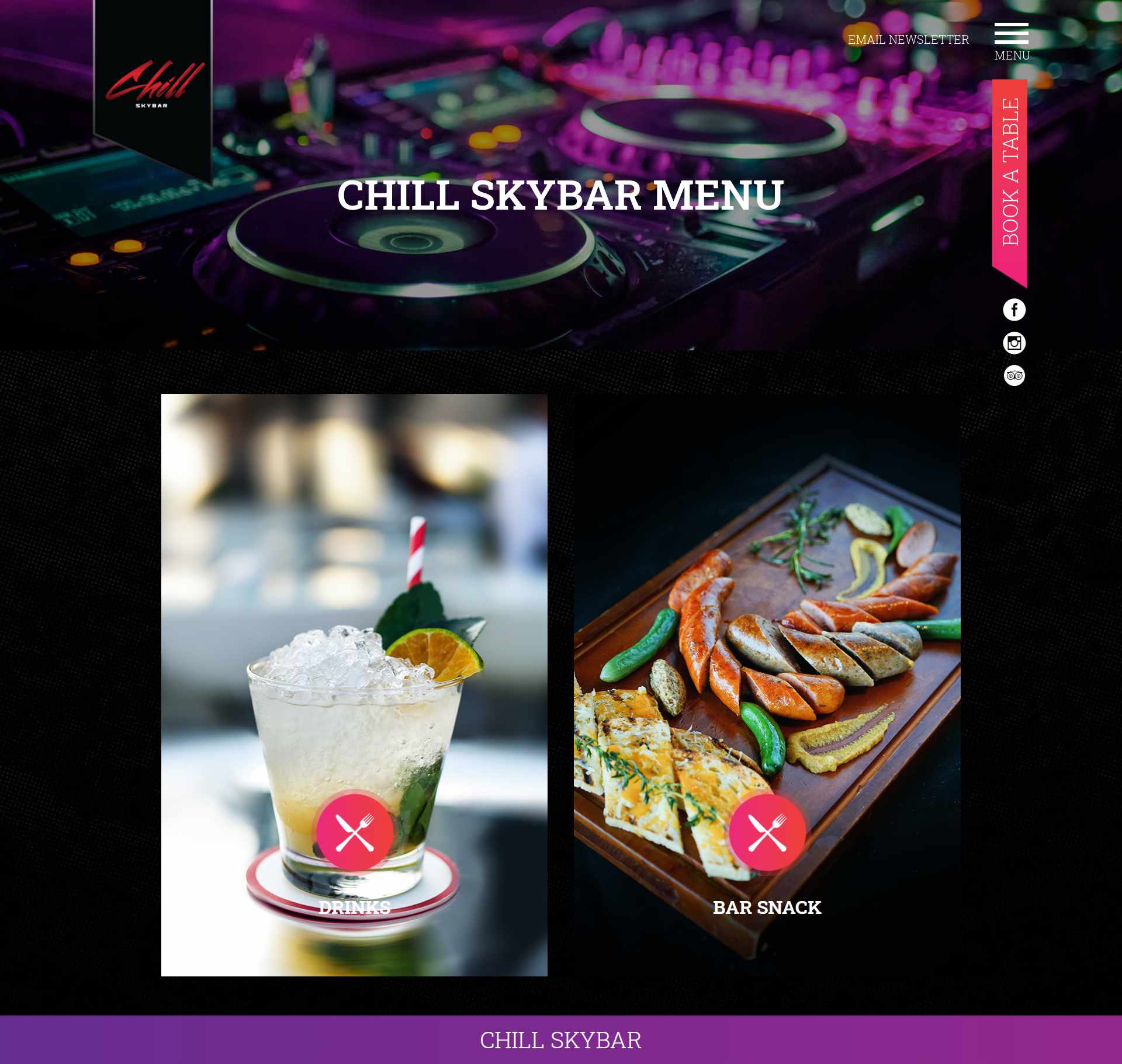 Thiết kế Website Web quán bar - chillsaigoncom