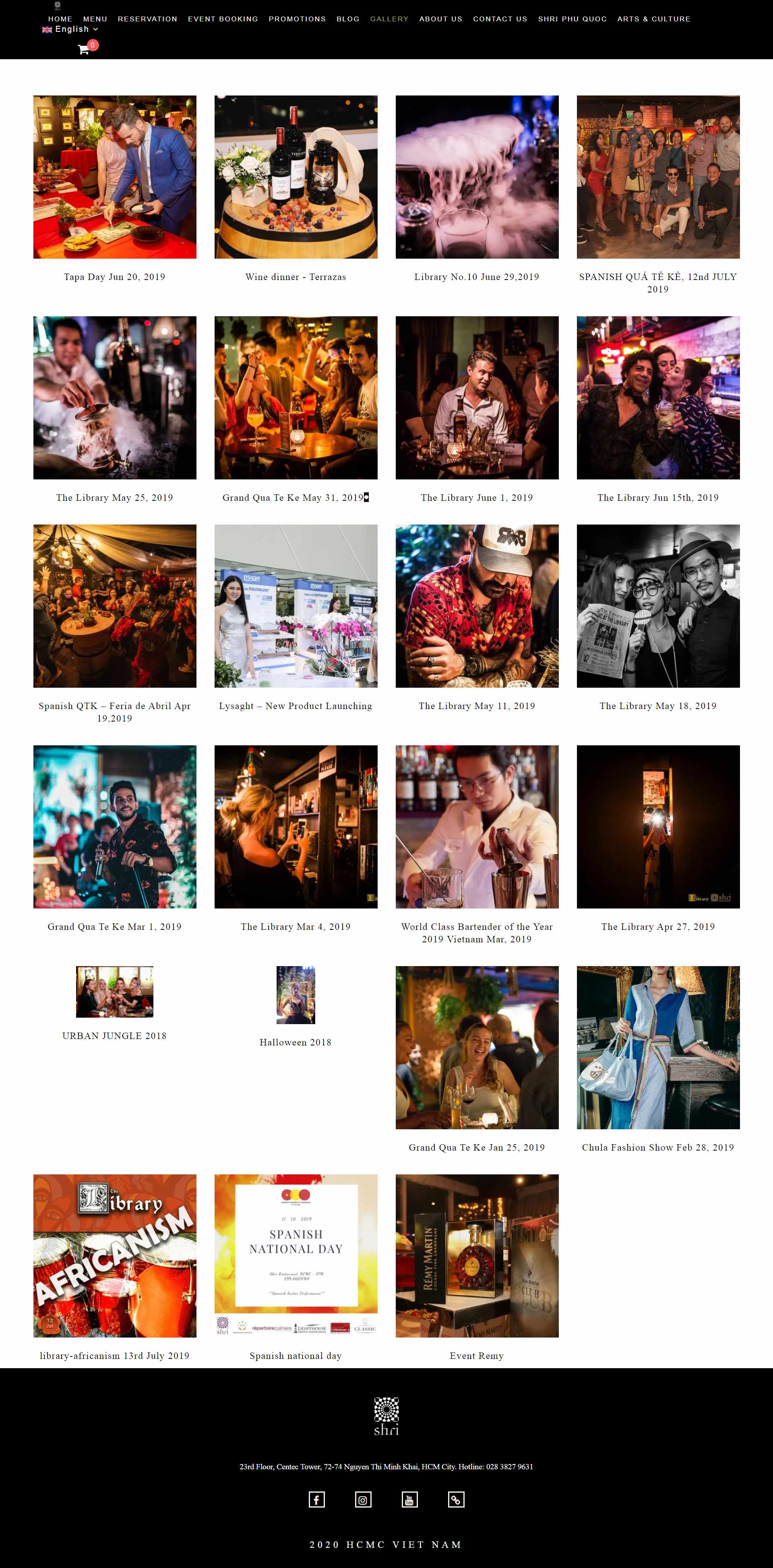 Thiết kế Website Web quán bar - shrivn