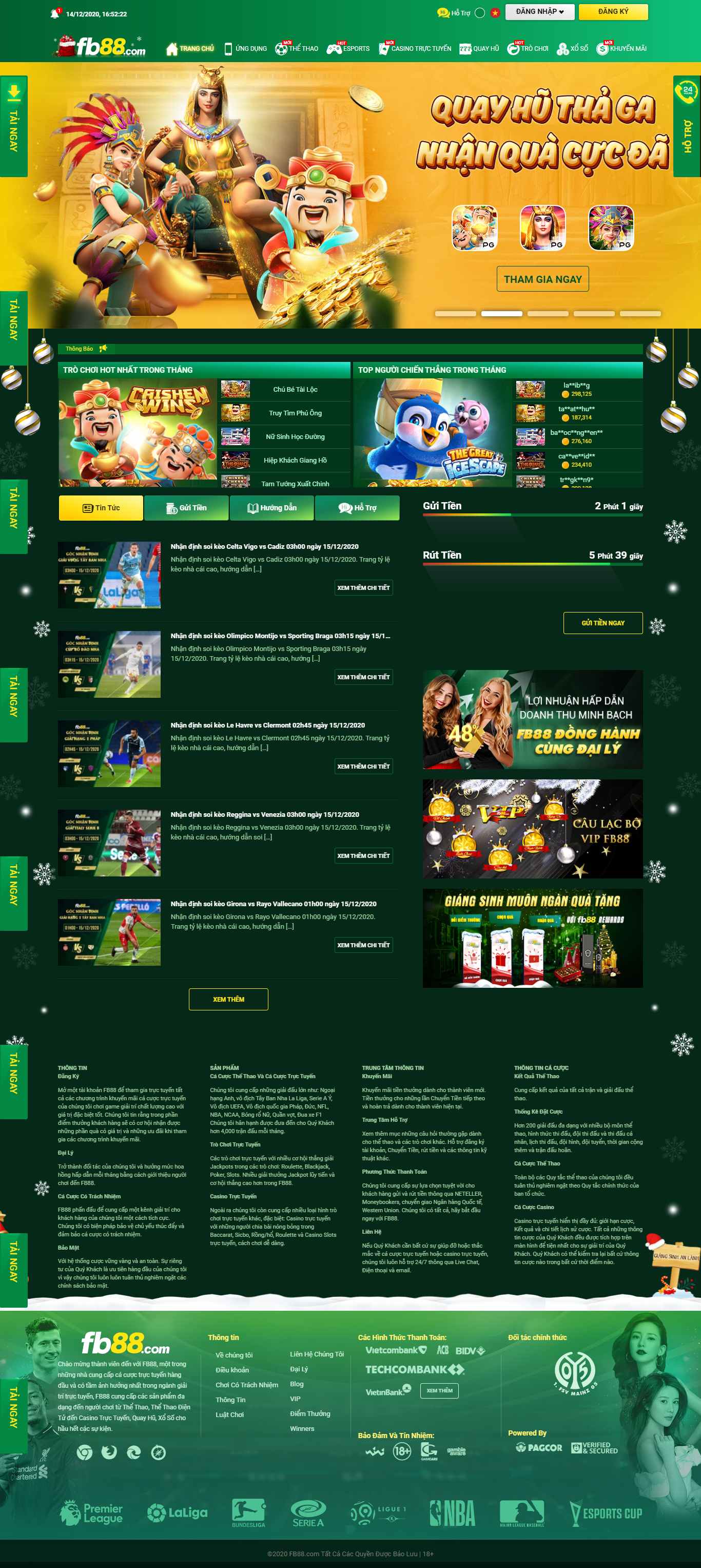Thiết kế Website web cá cược bóng đá - wwwfb88vietcom